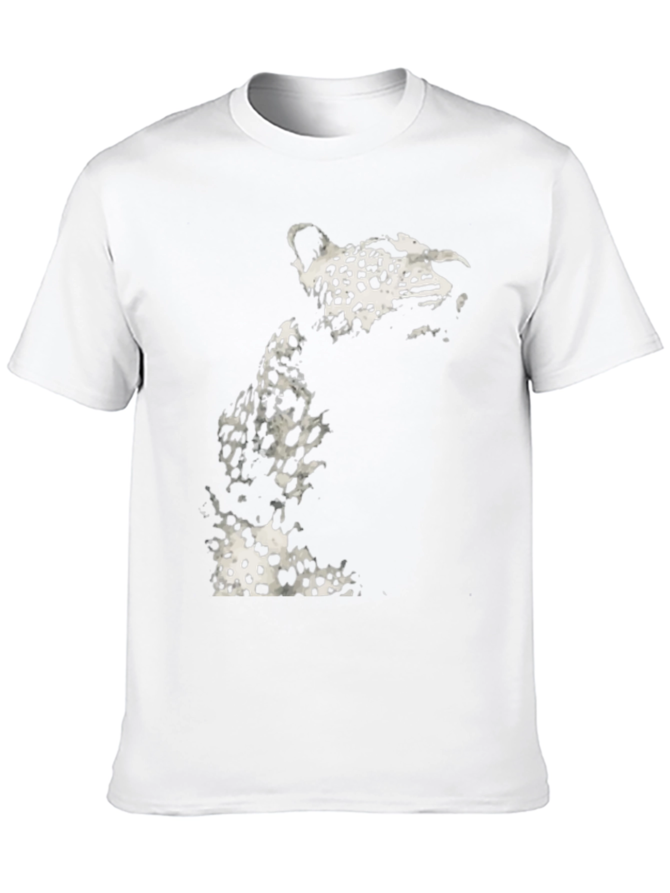 Black Leopard Print Graphic T-Shirt