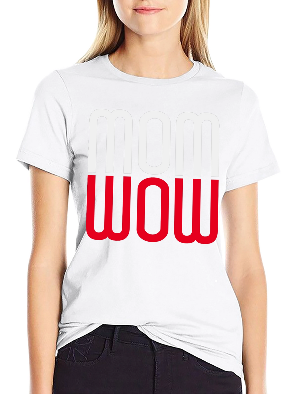 Mom Wow Graphic Tee - Modern Unisex T-Shirt