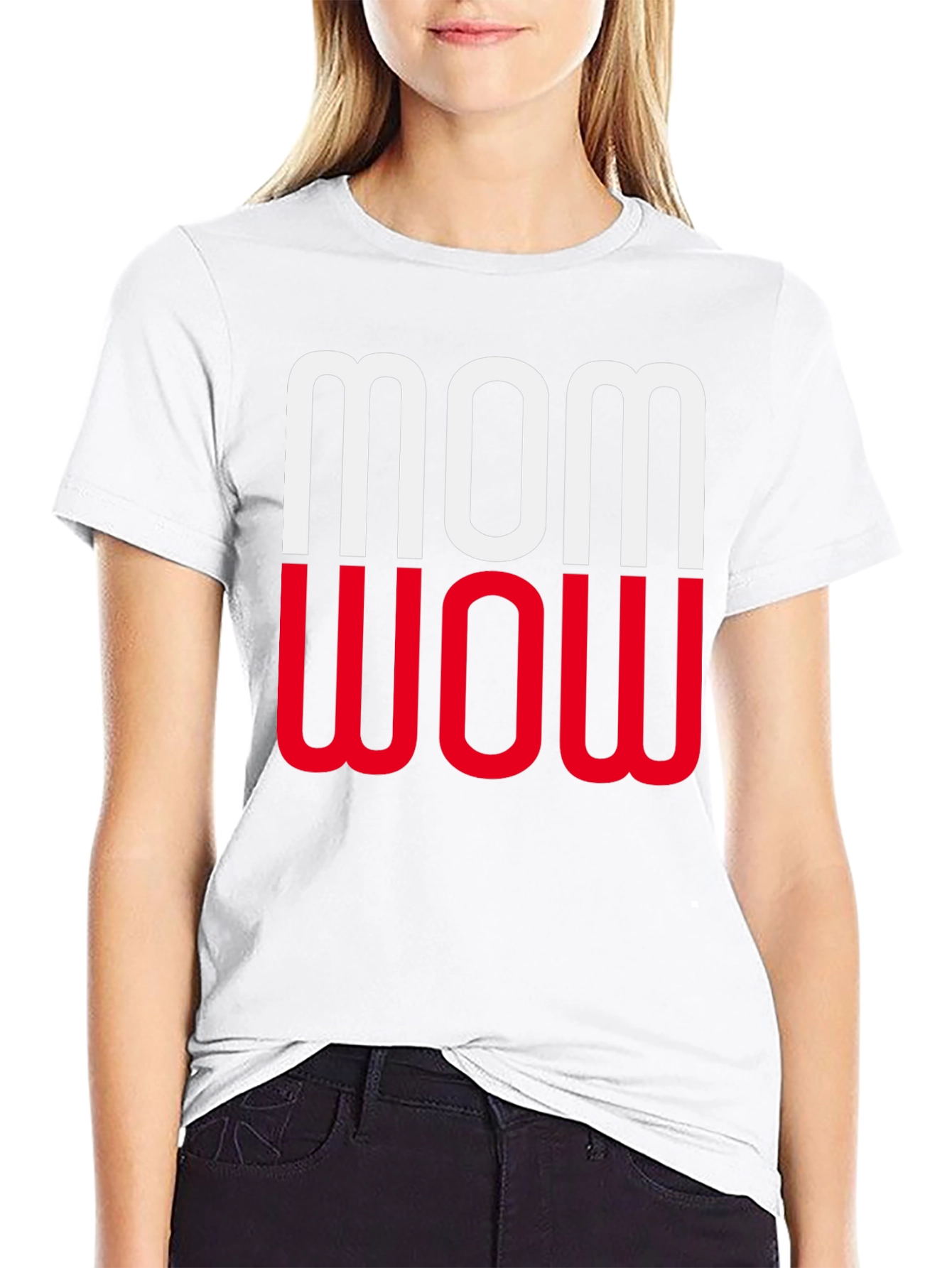 Mom Wow Graphic Tee - Modern Unisex T-Shirt