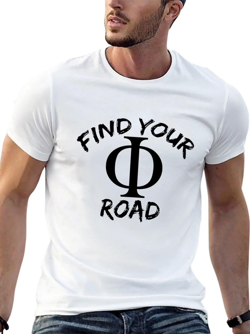 Find Your Road Black T-Shirt