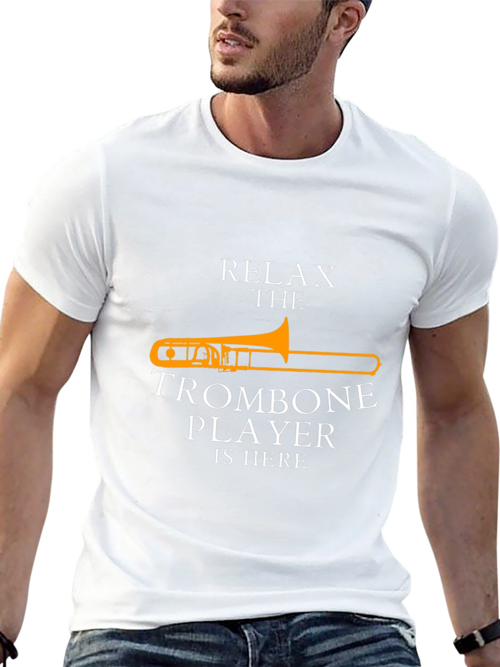 Relax Trombone Player T-Shirt - Music Lover Gift