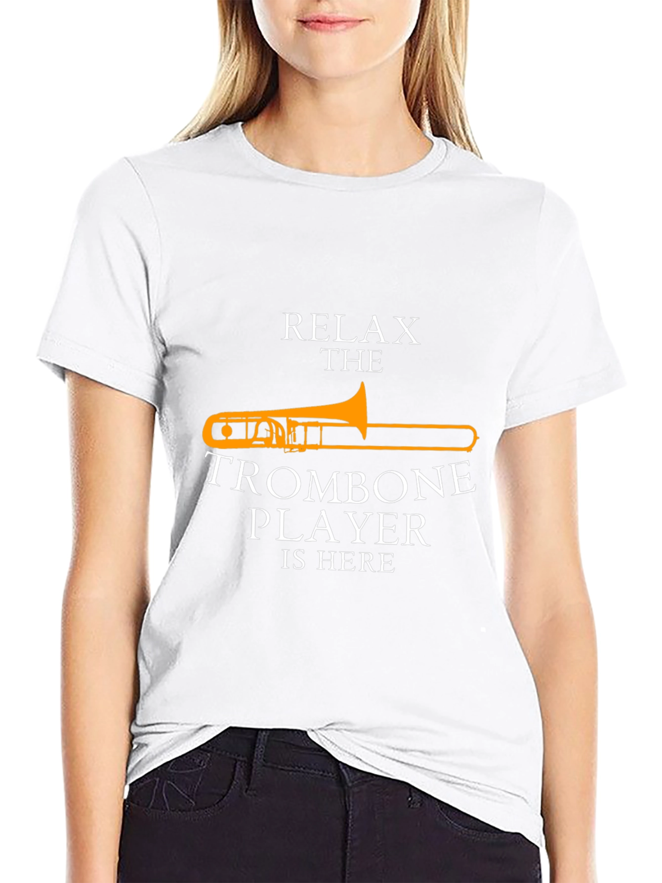 Relax Trombone Player T-Shirt - Music Lover Gift