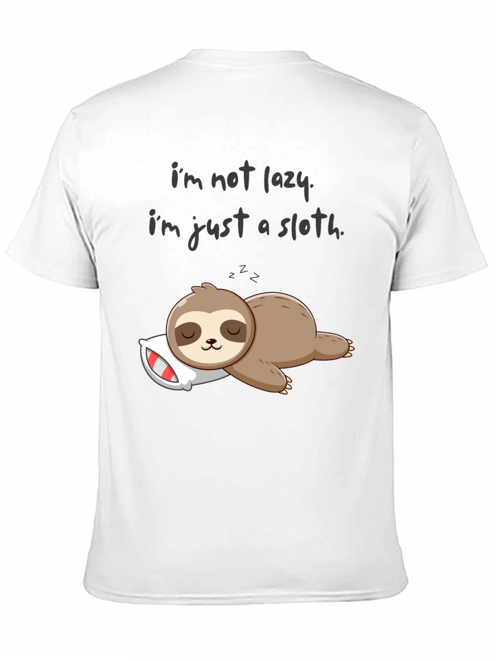 Lazy Sloth Graphic T-Shirt - Comfy & Funny!