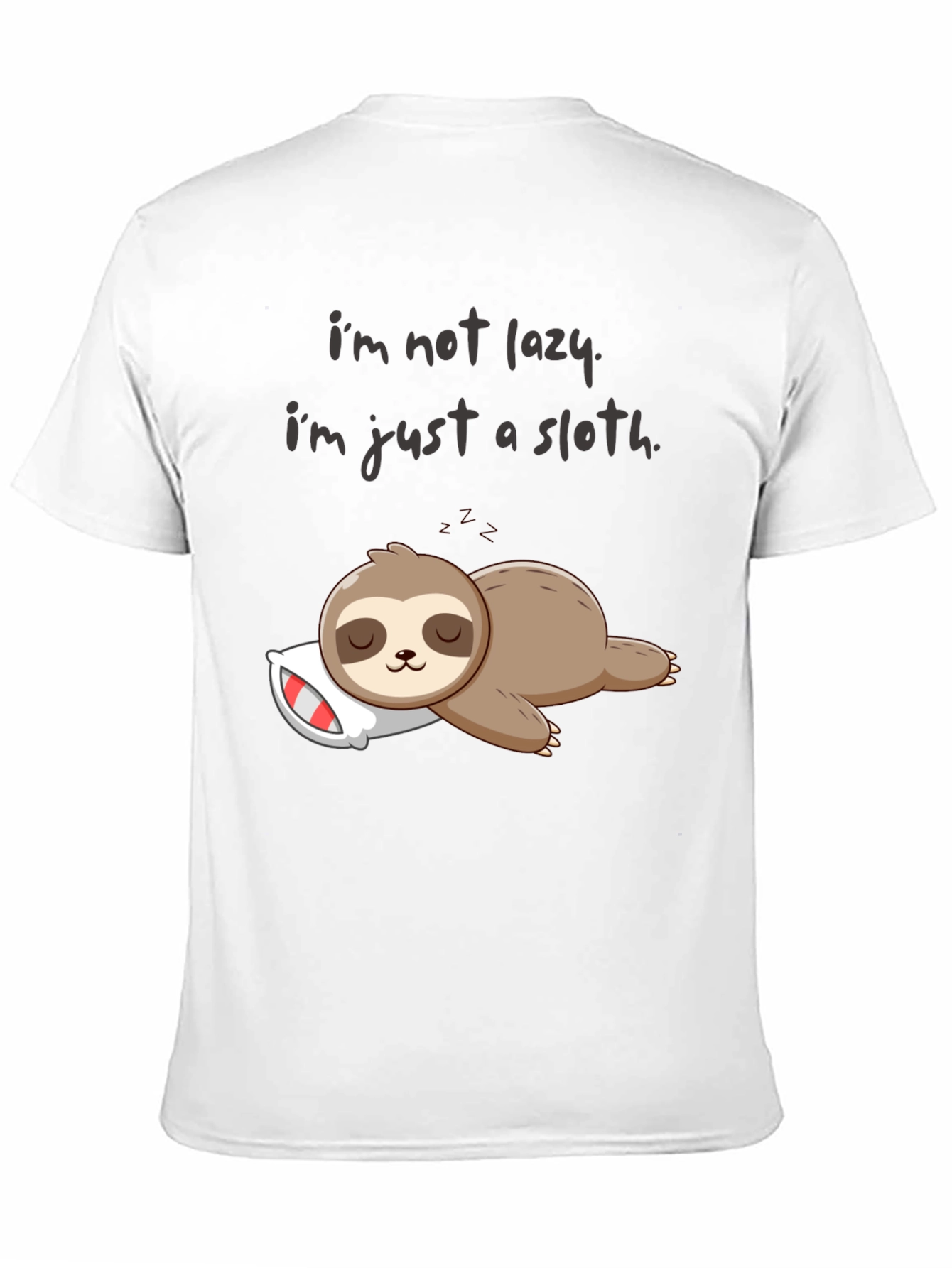 Lazy Sloth Graphic T-Shirt - Comfy & Funny!