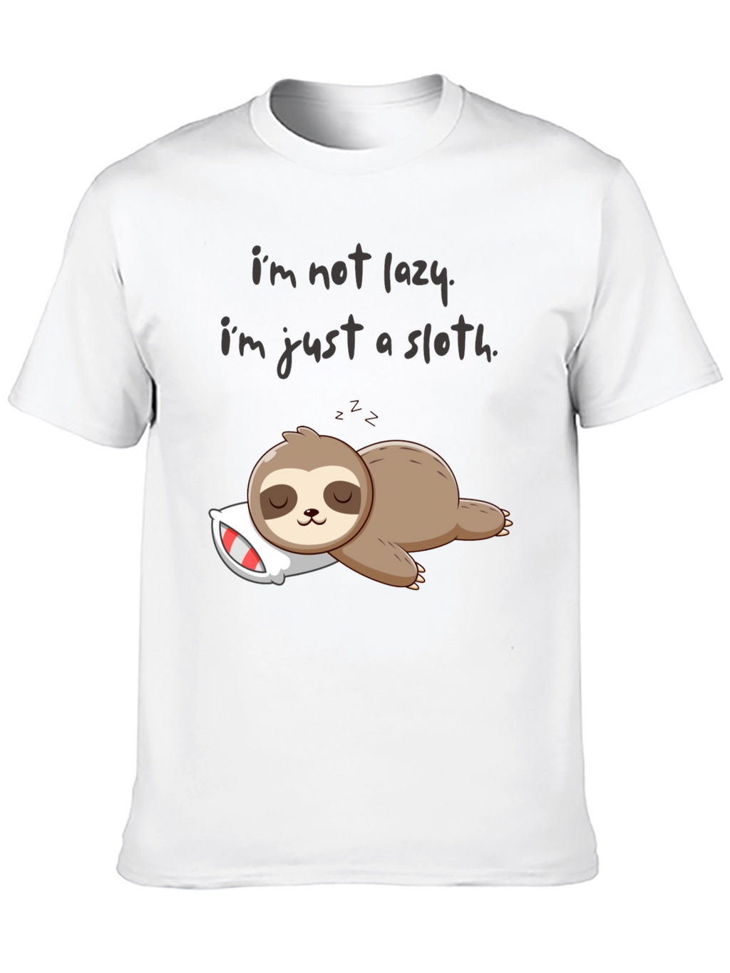 Lazy Sloth Graphic T-Shirt - Comfy & Funny!