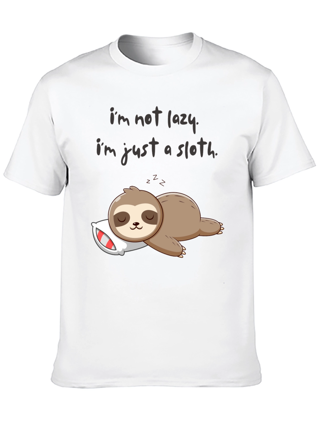 Lazy Sloth Graphic T-Shirt - Comfy & Funny!