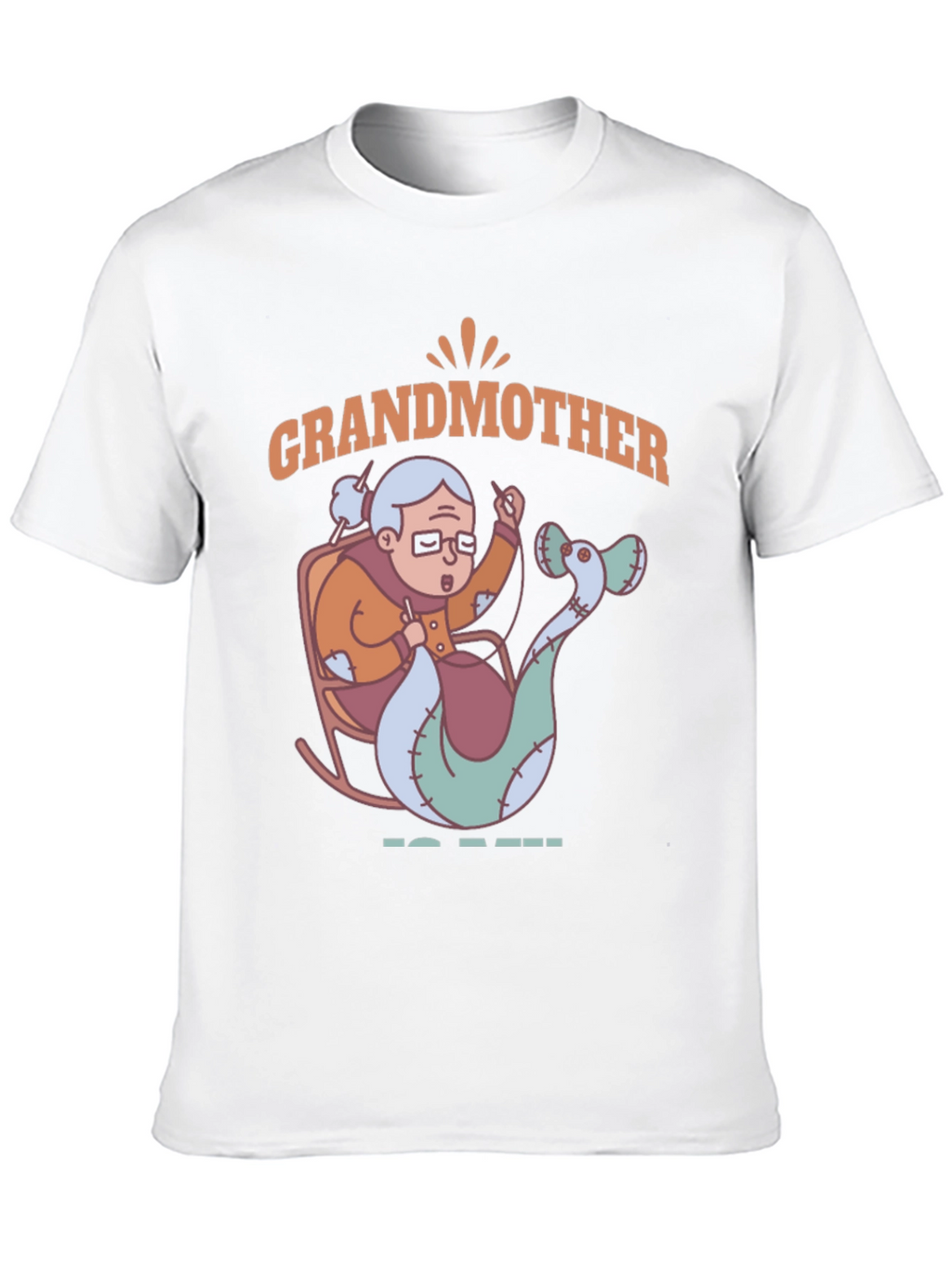 Grandmother Mermaid Knitting T-Shirt - Unique Gift Idea