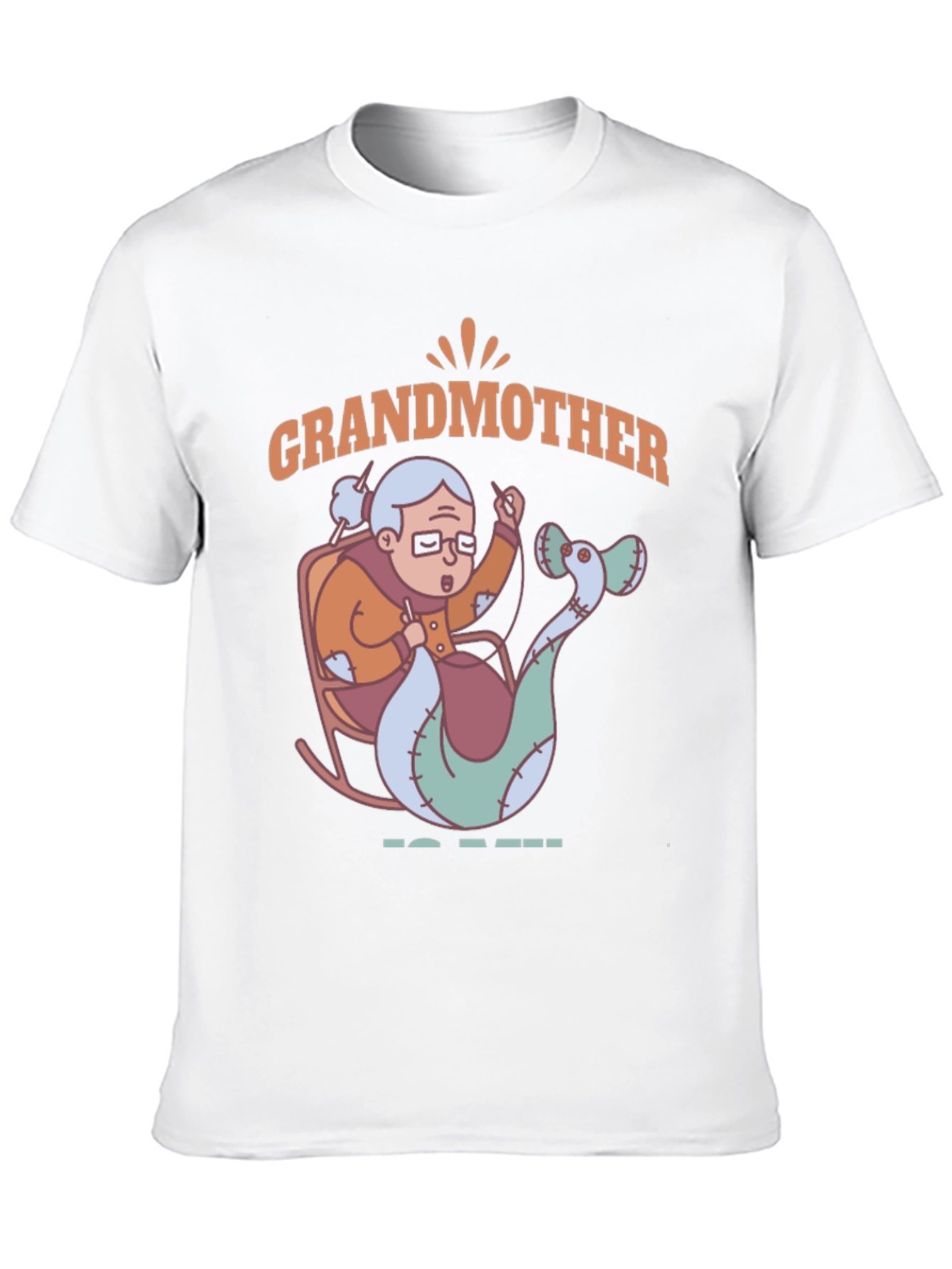 Grandmother Mermaid Knitting T-Shirt - Unique Gift Idea