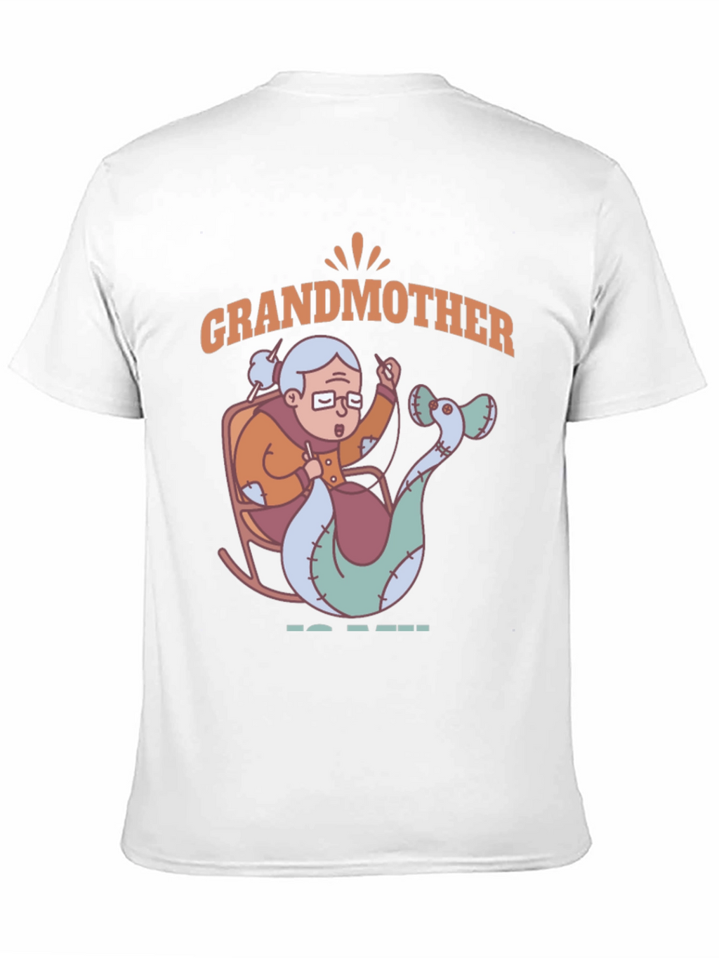 Grandmother Mermaid Knitting T-Shirt - Unique Gift Idea