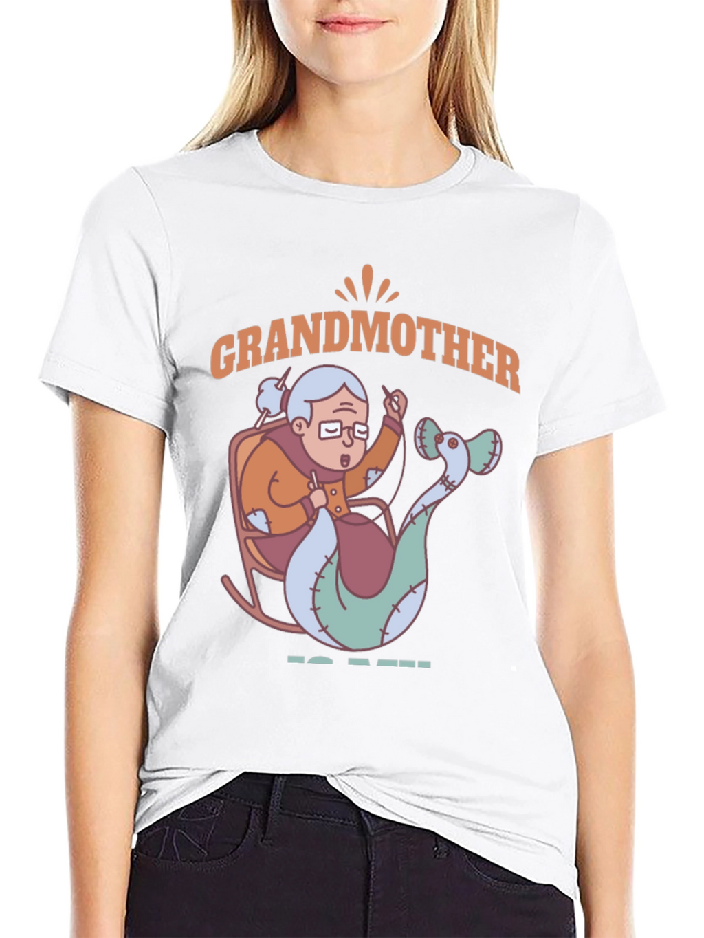 Grandmother Mermaid Knitting T-Shirt - Unique Gift Idea