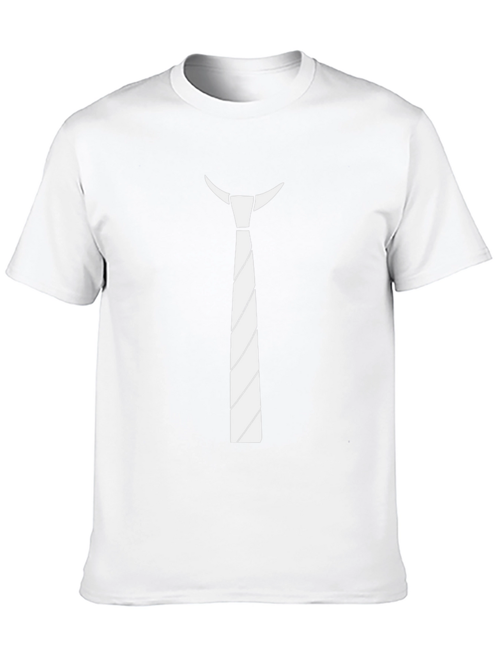 Novelty Tie Print T-Shirt - Funny Casual Wear