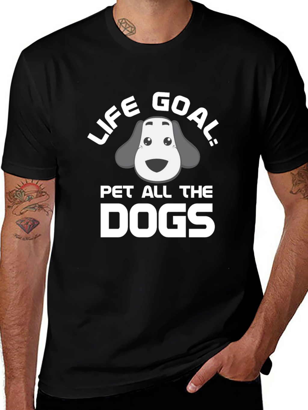 Life Goal: Pet All the Dogs T-Shirt