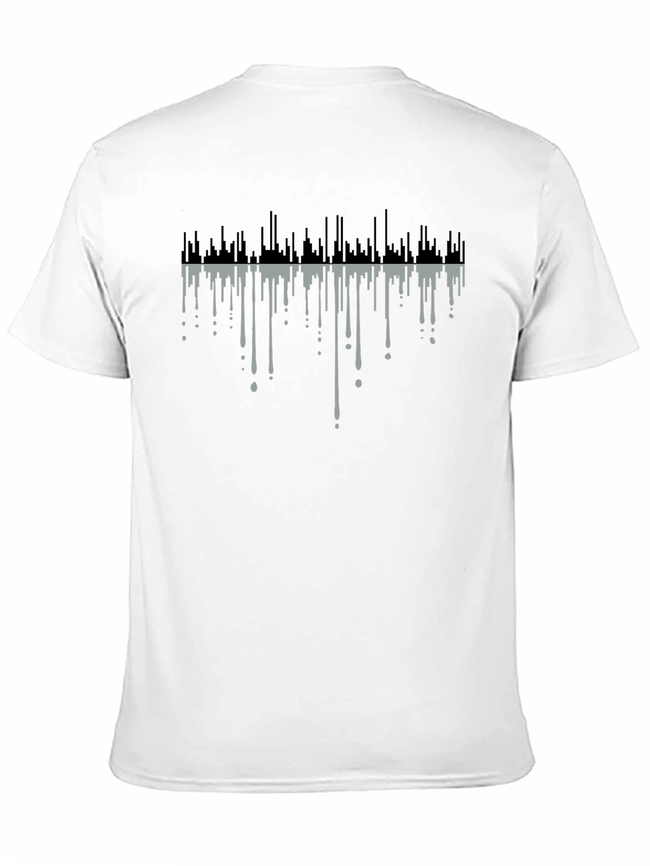 Abstract Drip Art Black T-Shirt