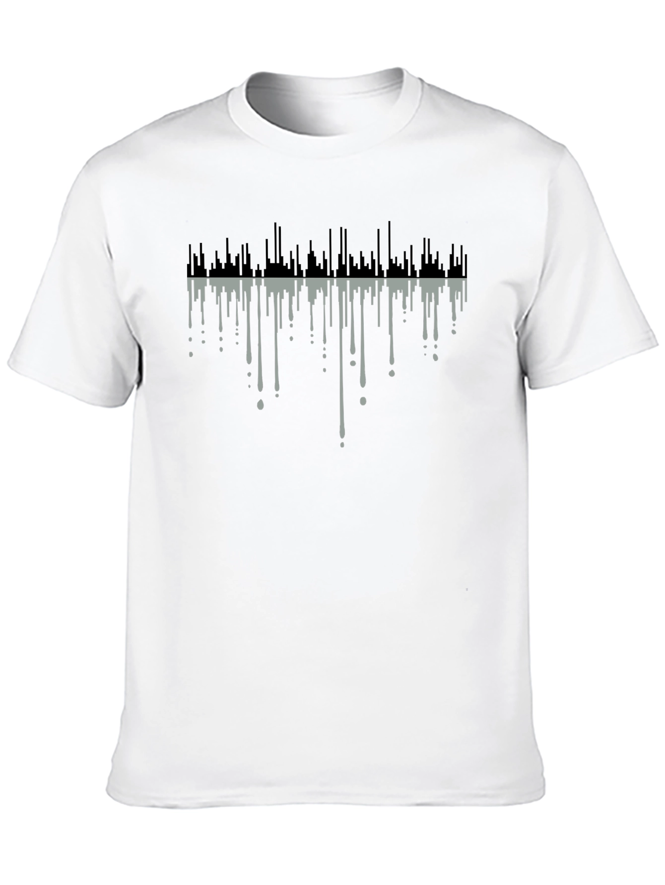 Abstract Drip Art Black T-Shirt