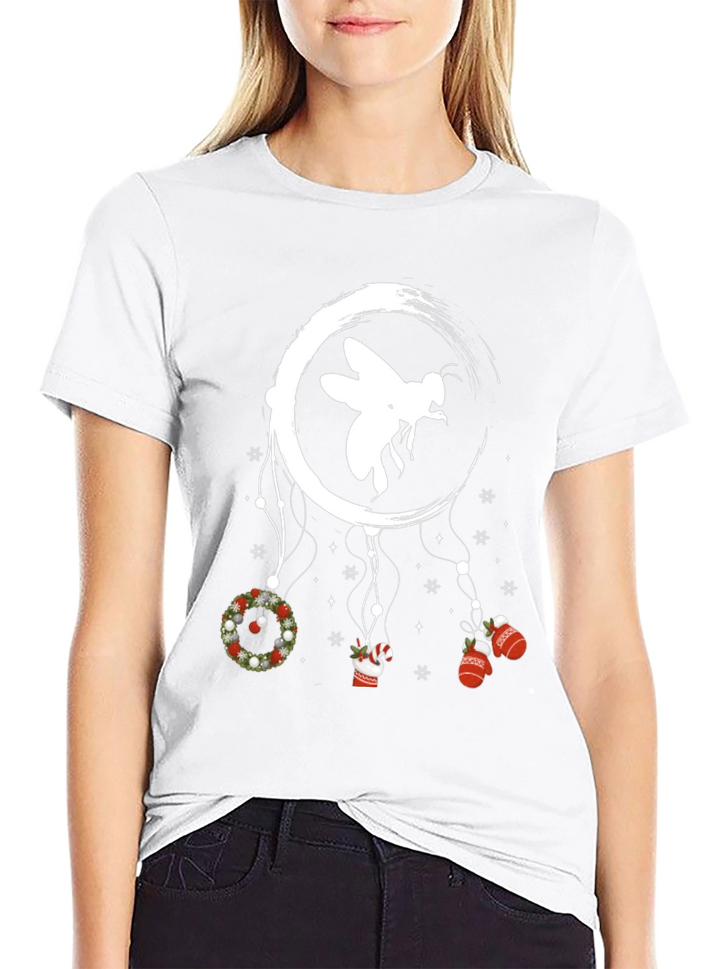 Whimsical Christmas Bee T-Shirt