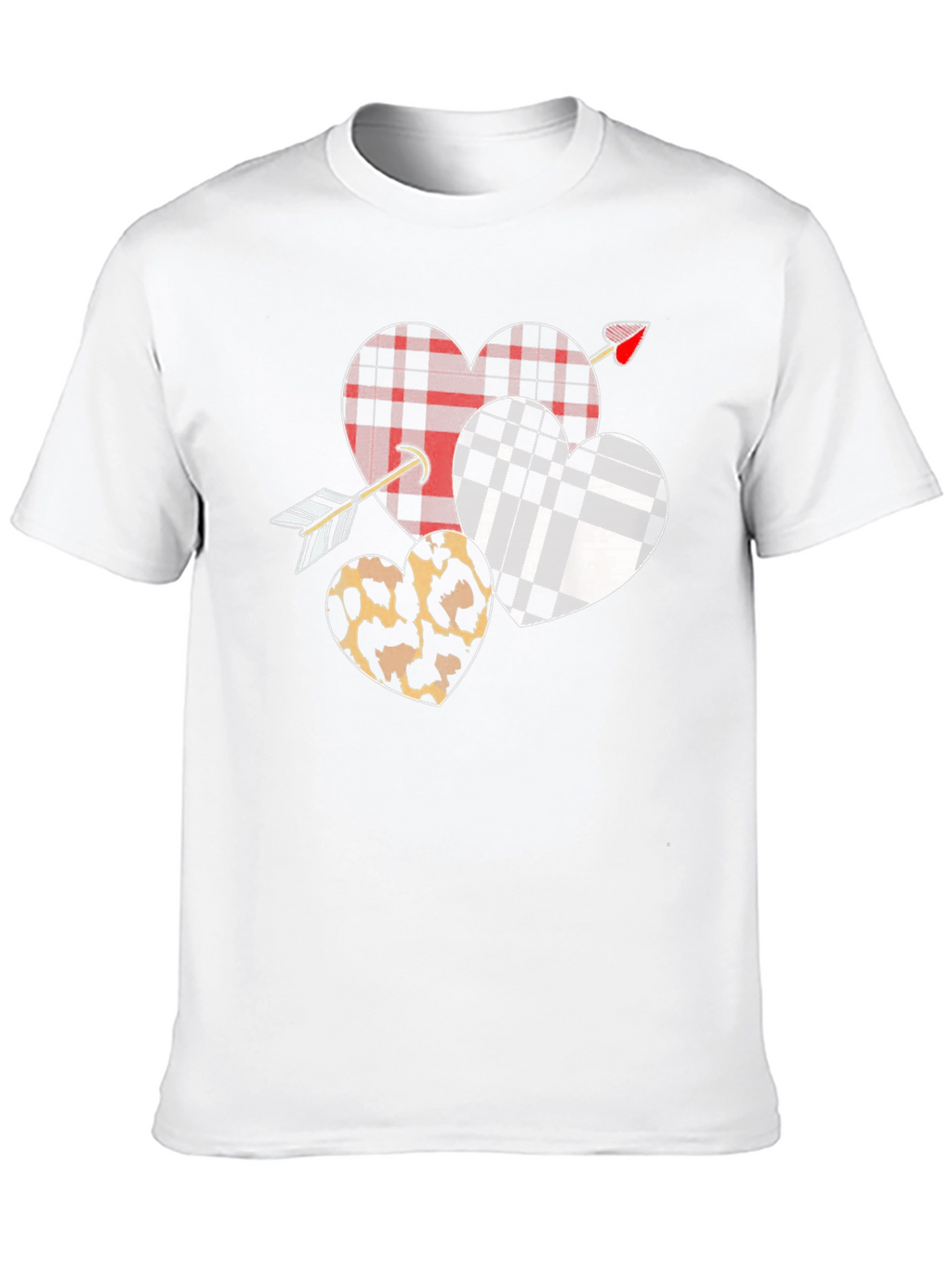 Heart Arrow T-Shirt Valentines Day Black Graphic Tee