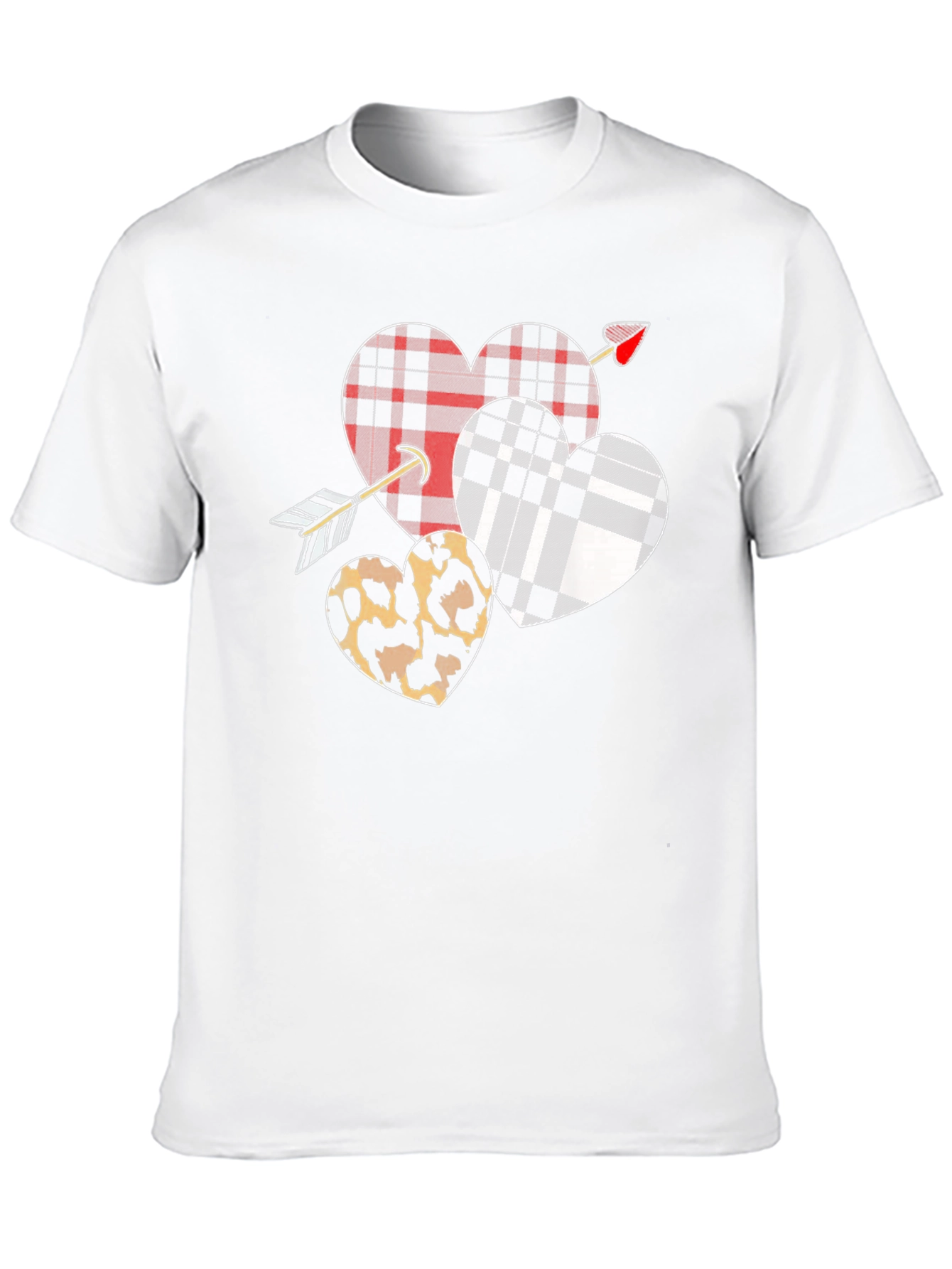 Heart Arrow T-Shirt Valentines Day Black Graphic Tee
