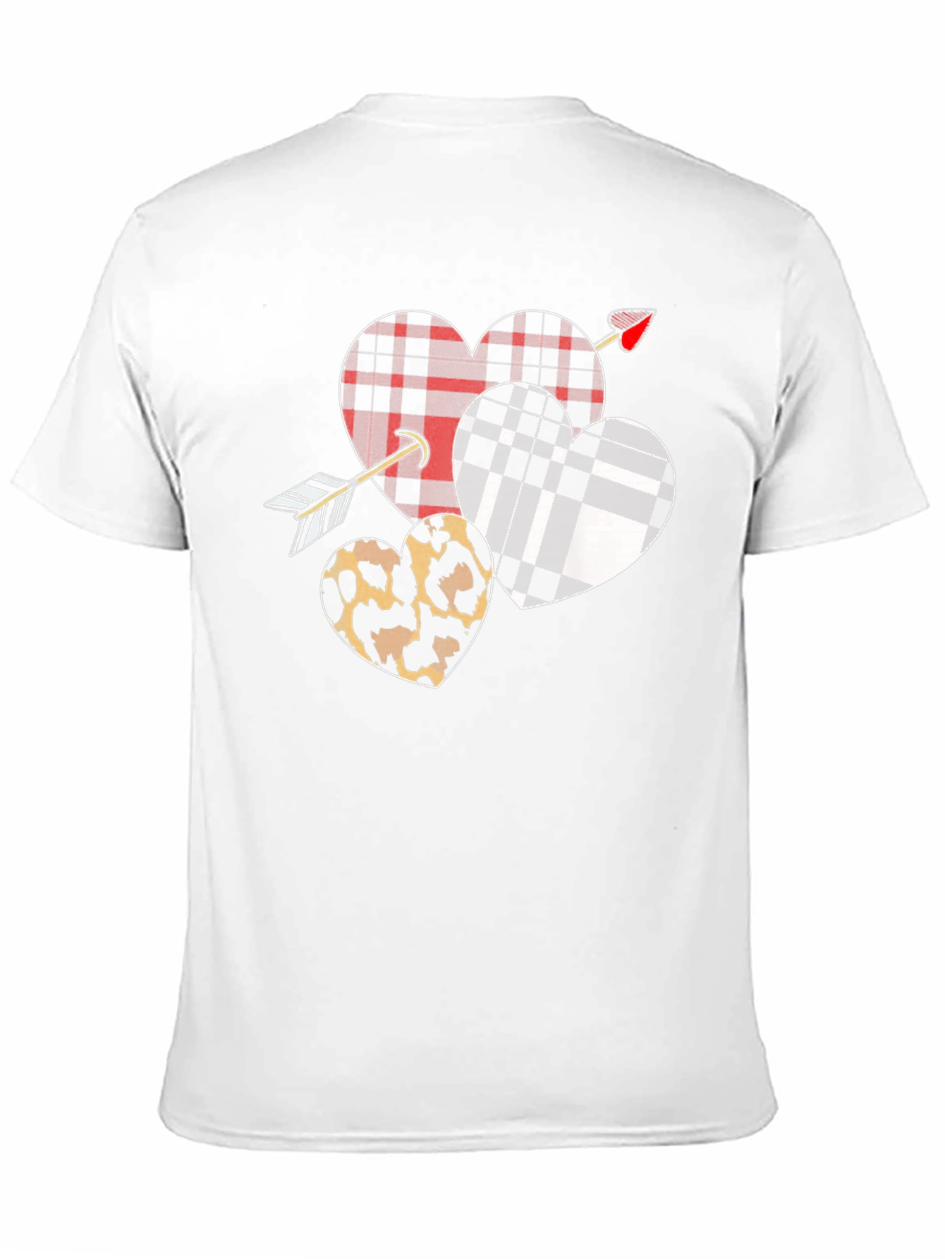 Heart Arrow T-Shirt Valentines Day Black Graphic Tee