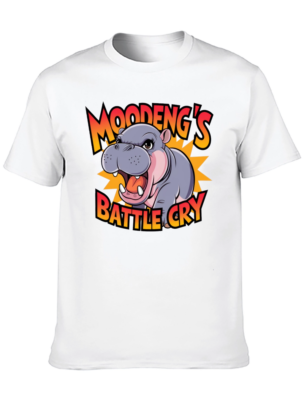 Moodengs Battle Cry Graphic Tee - Black