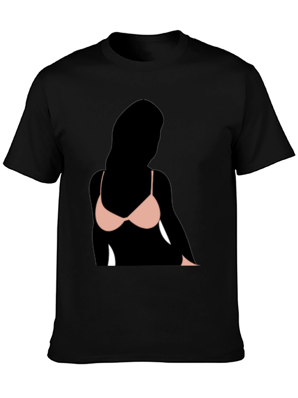 Black T-Shirt with Graphic Print