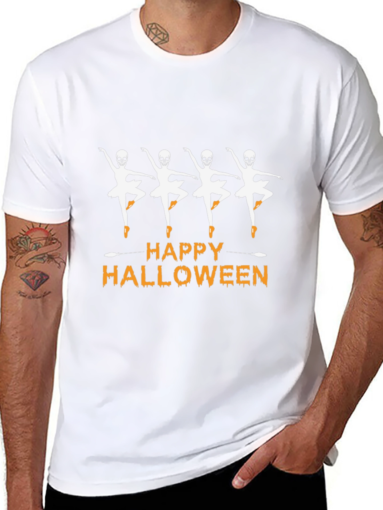 Skeleton Ballerina Halloween T-Shirt