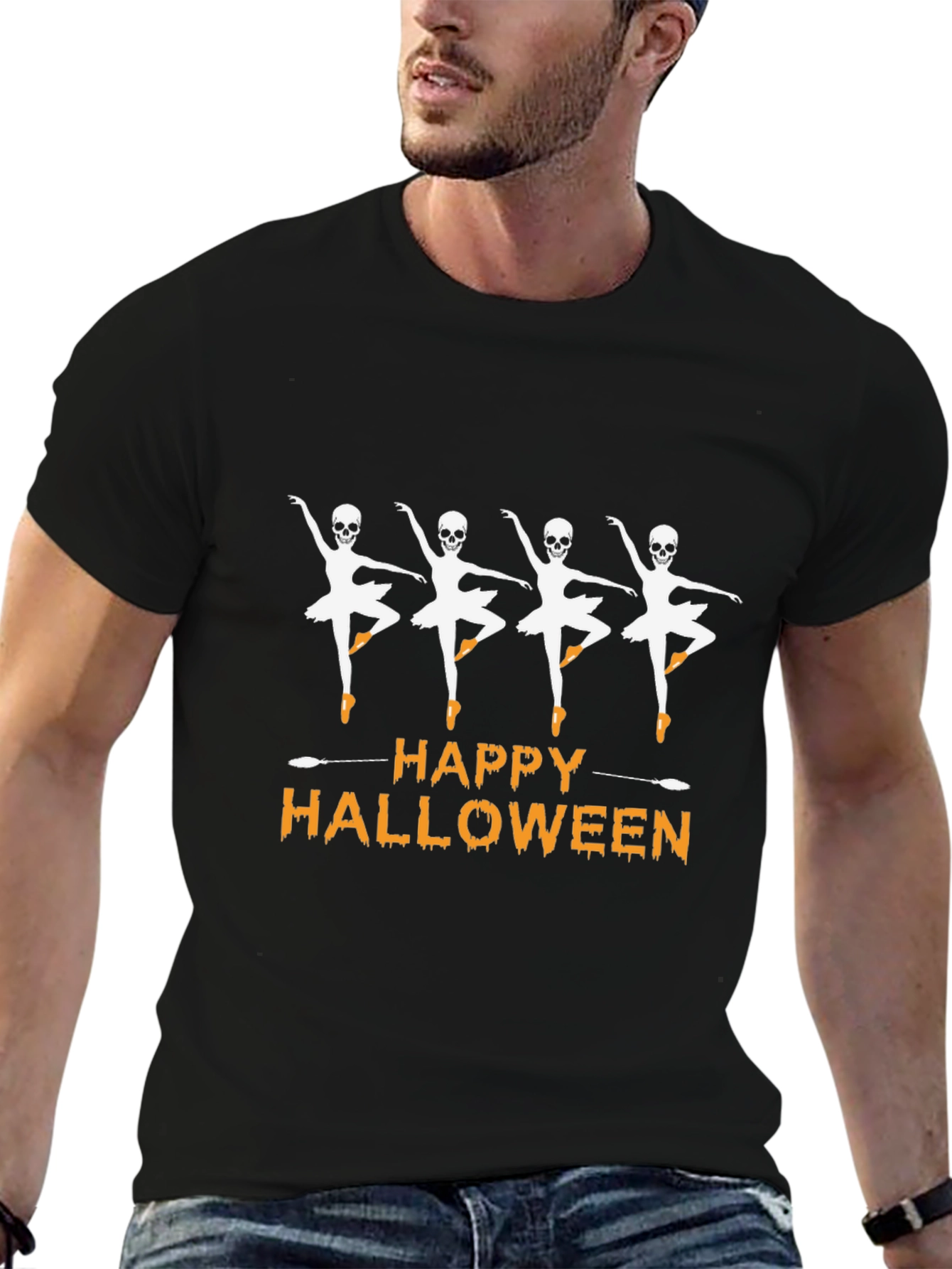 Skeleton Ballerina Halloween T-Shirt