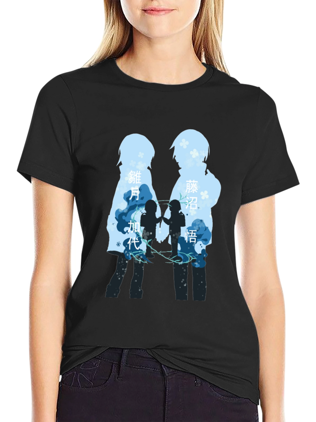 Anime Silhouette T-Shirt - Stylish Graphic Tee