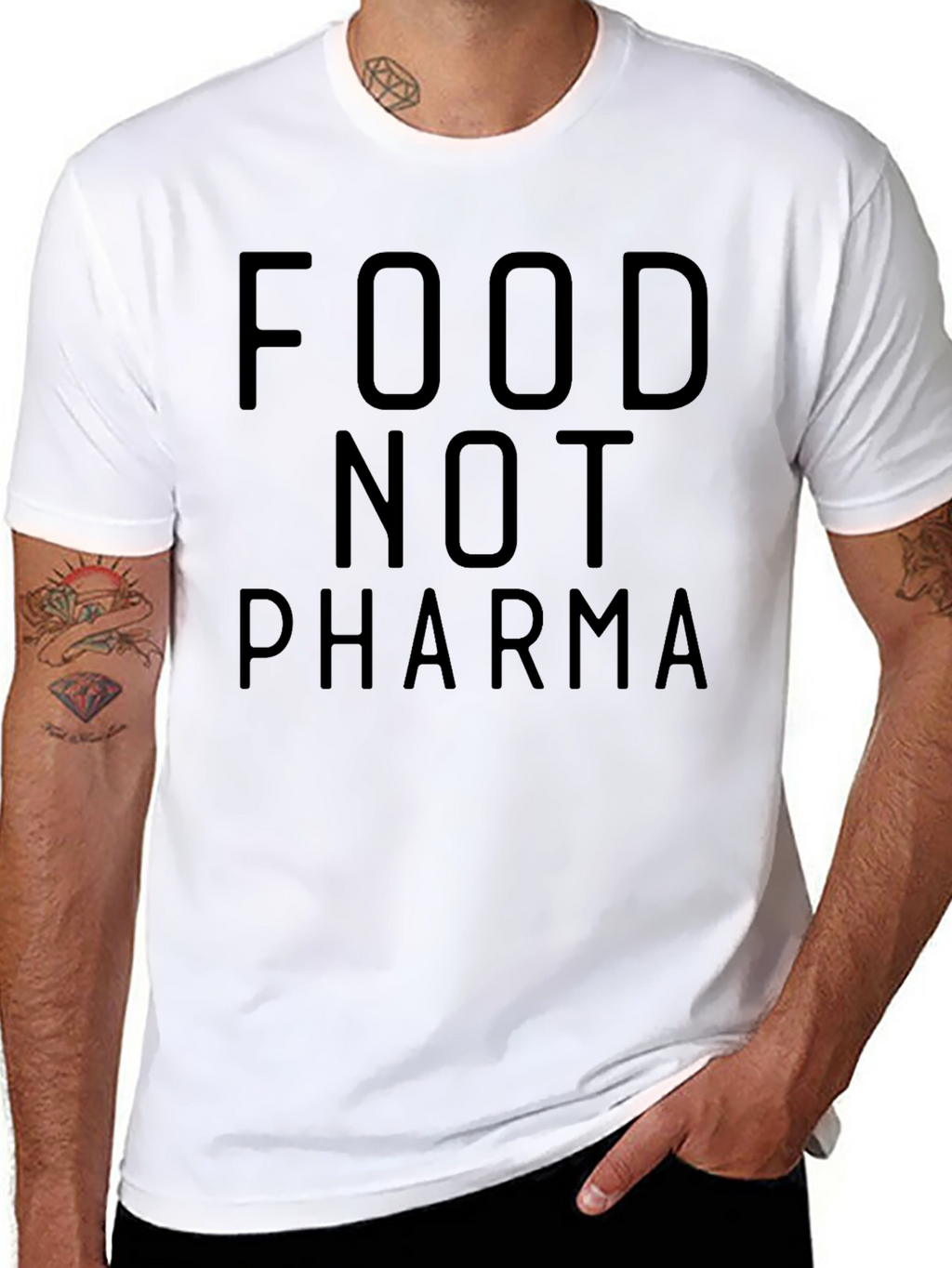 Food Not Pharma Graphic Tee