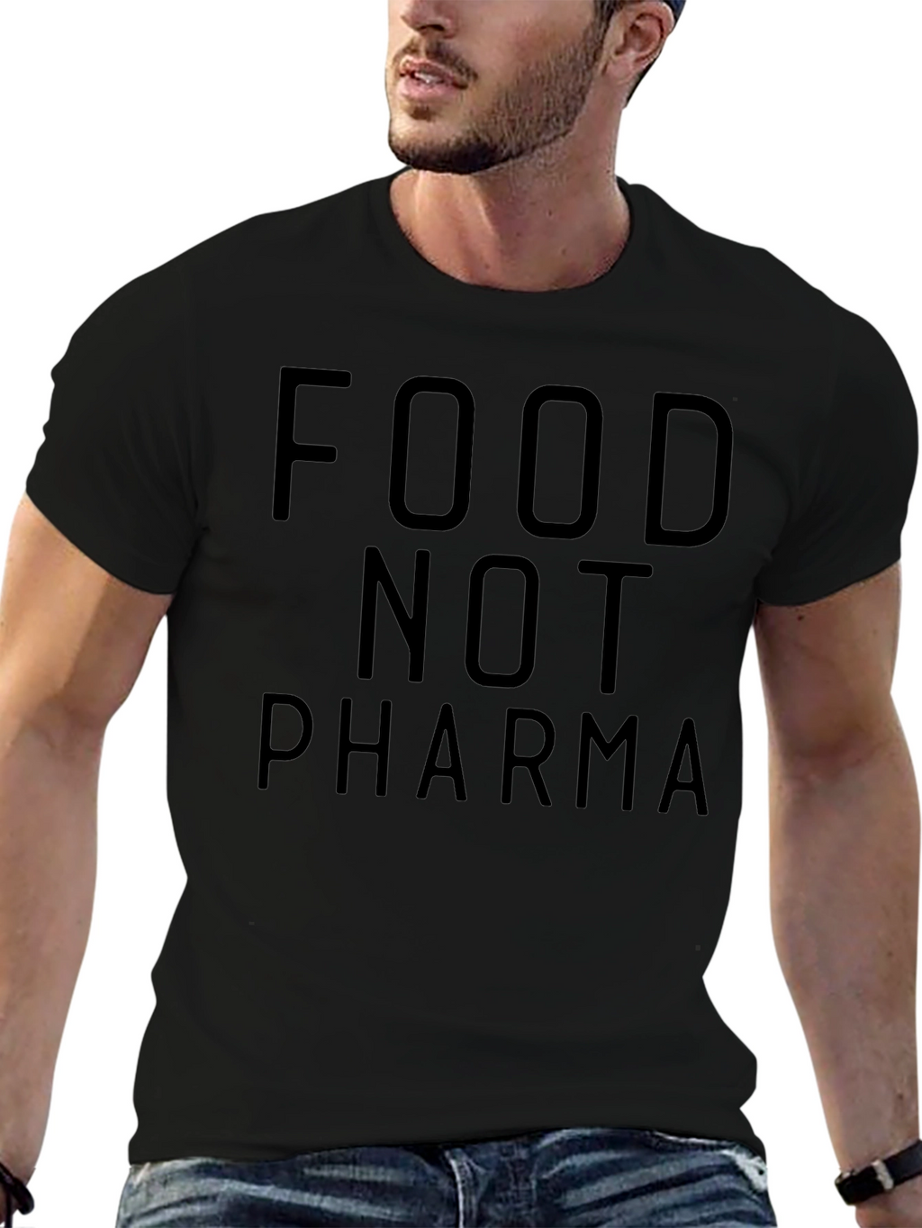 Food Not Pharma Graphic Tee