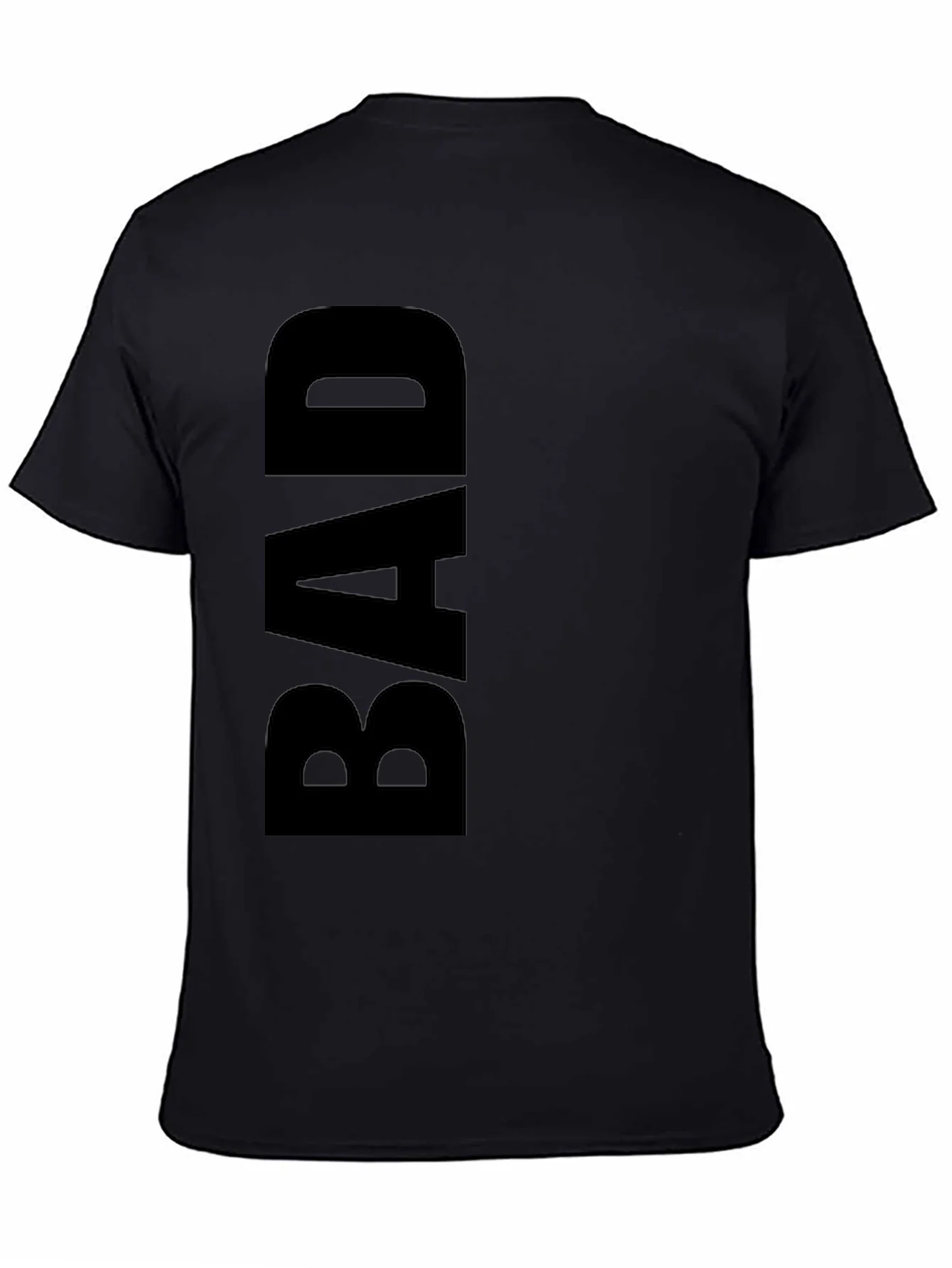 Black BAD Graphic Tee - Trendy Casual Wear