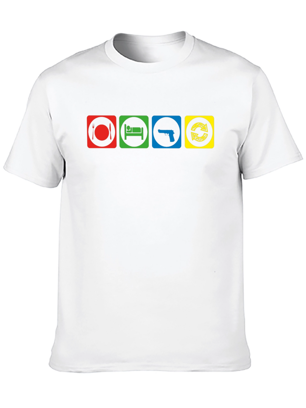Eat Sleep Gun Repeat Graphic T-Shirt
