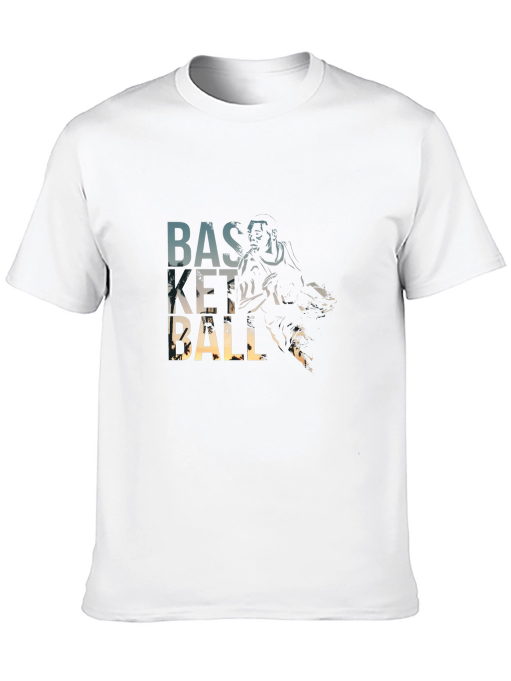 Basketball Player Graphic T-Shirt - Black