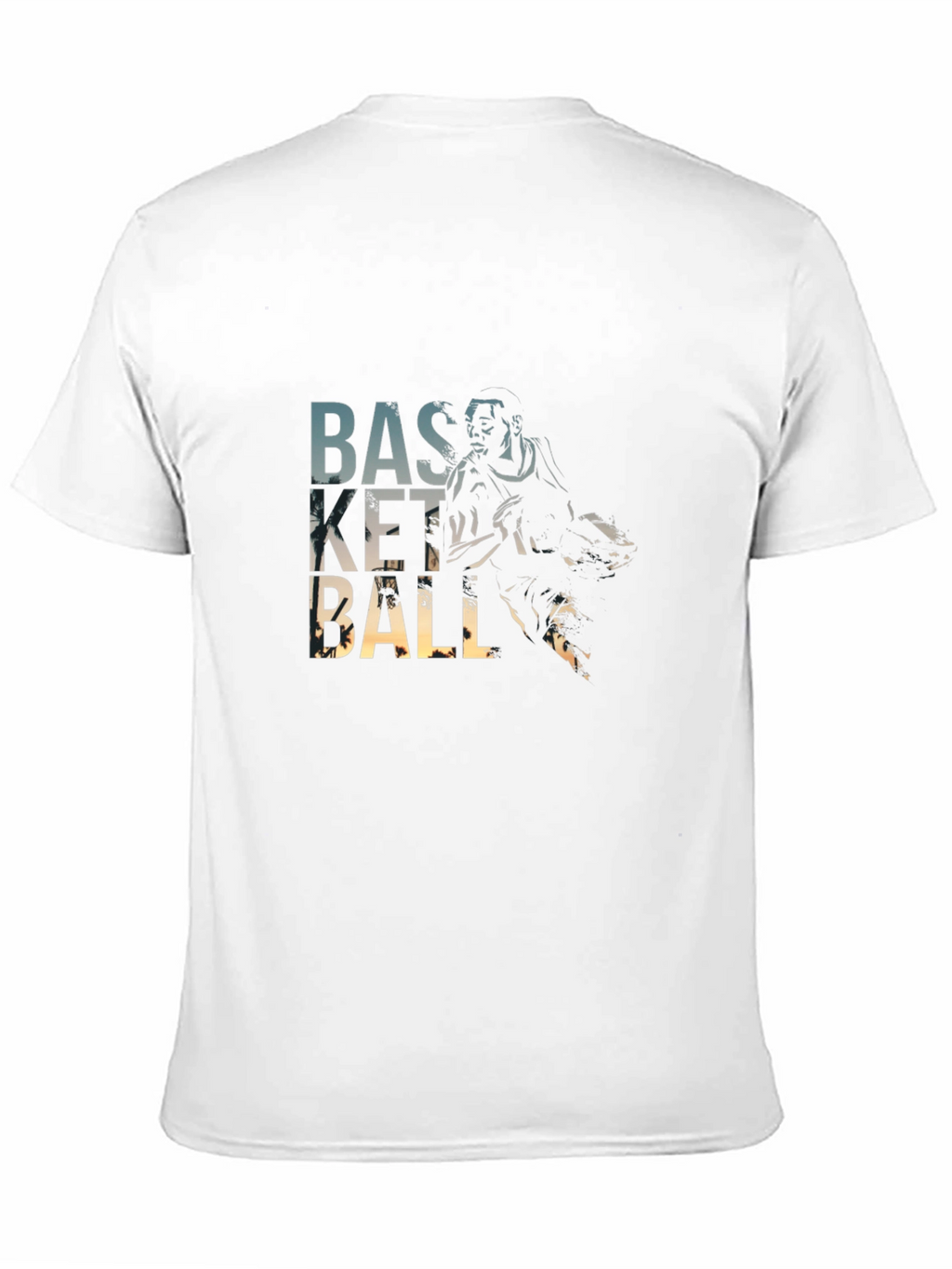 Basketball Player Graphic T-Shirt - Black