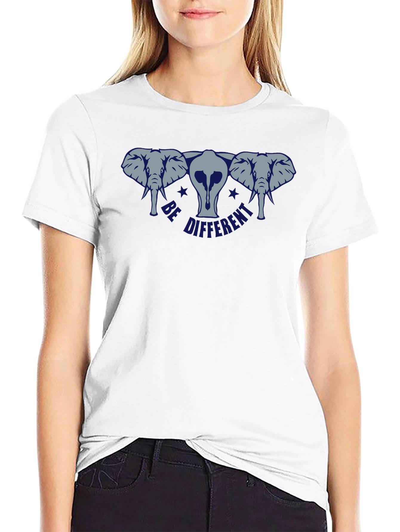 Be Different Elephant Graphic Tee