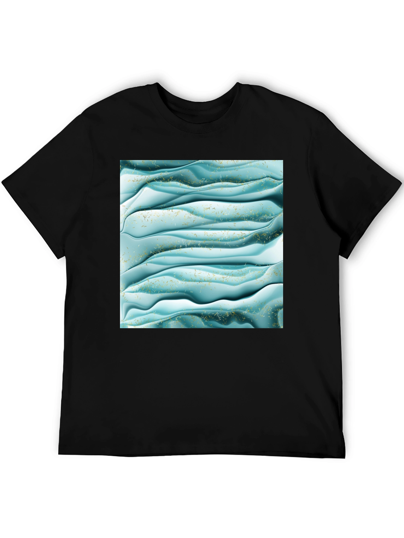Abstract Wave Pattern T-Shirt
