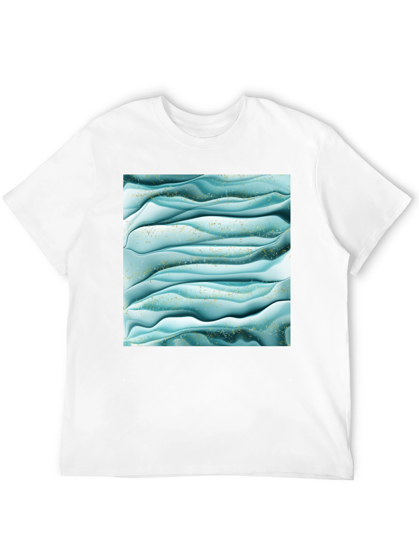 Abstract Wave Pattern T-Shirt