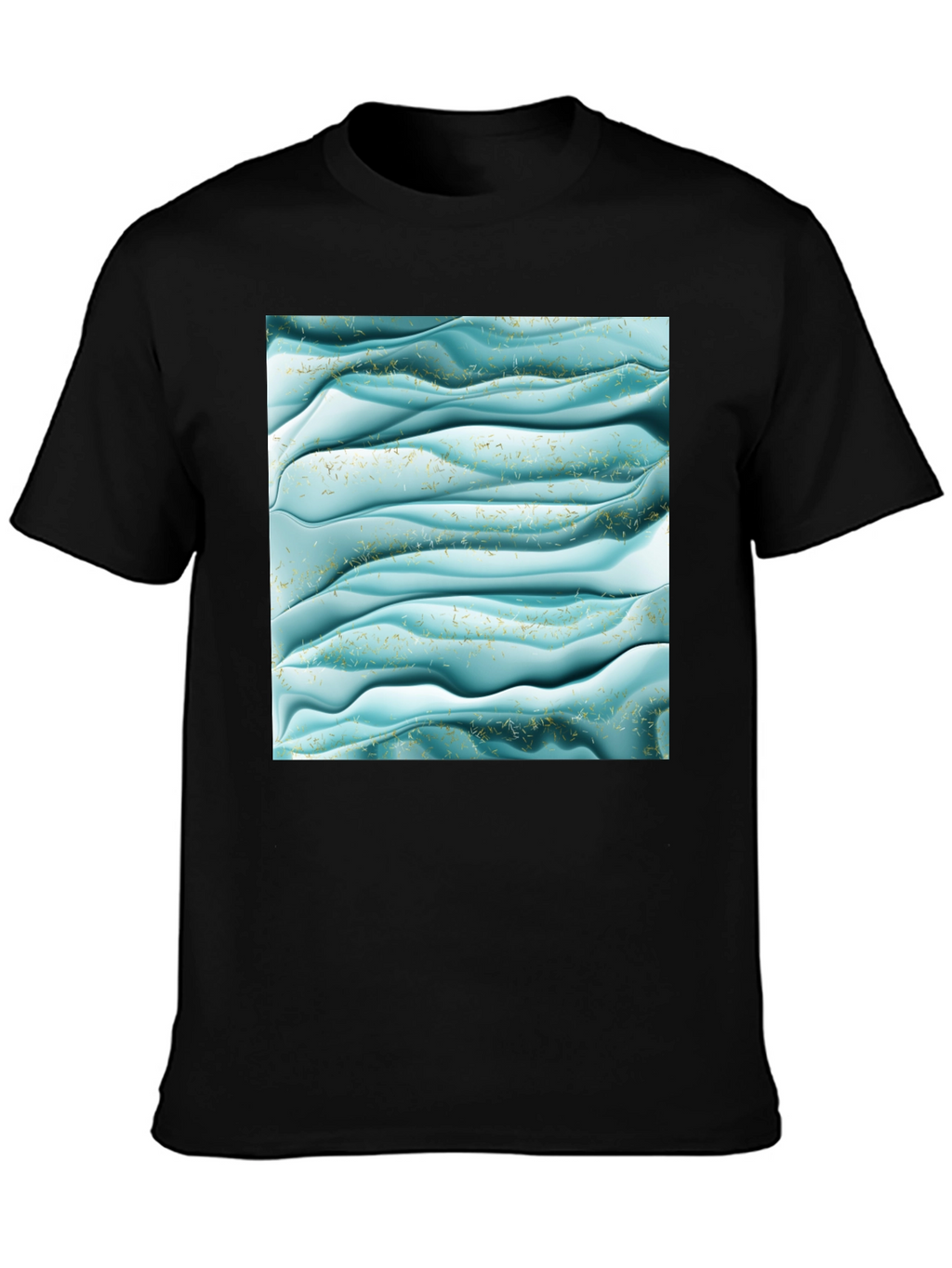 Abstract Wave Pattern T-Shirt