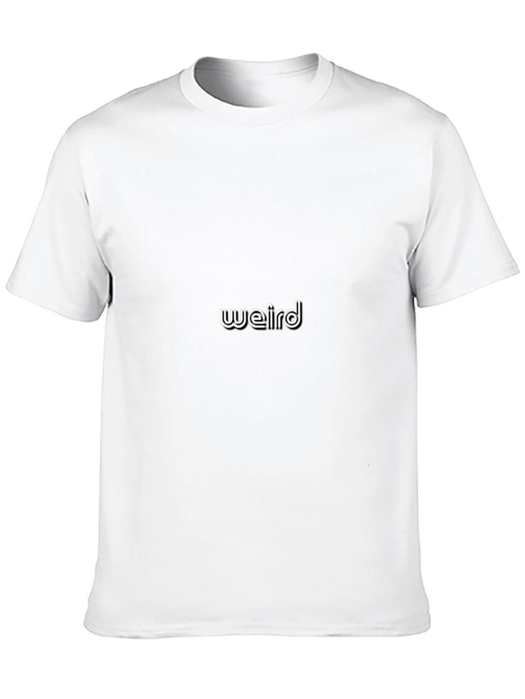 Weird Graphic Tee - Classic Black T-Shirt