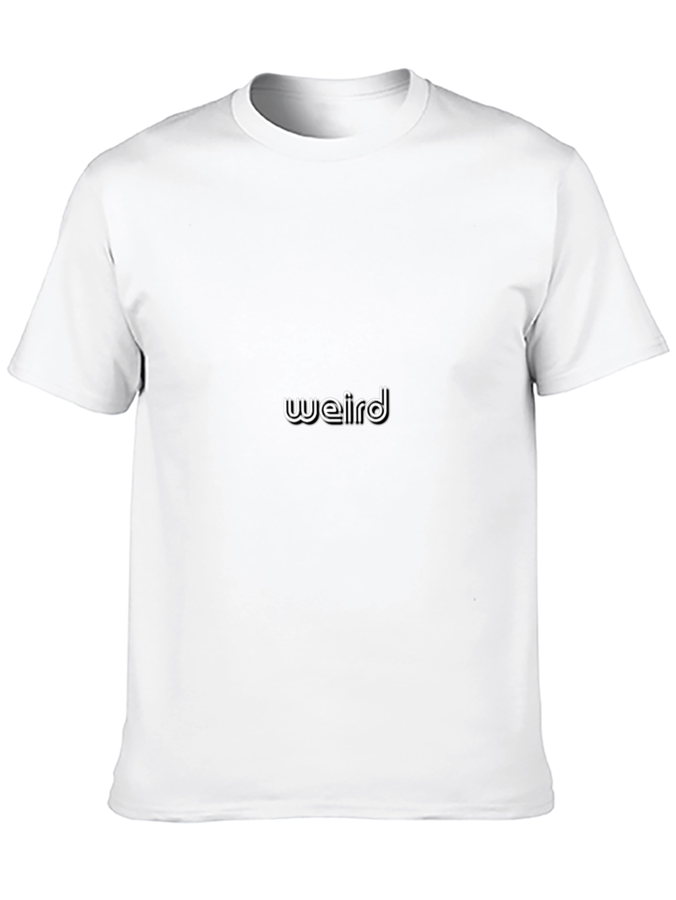 Weird Graphic Tee - Classic Black T-Shirt