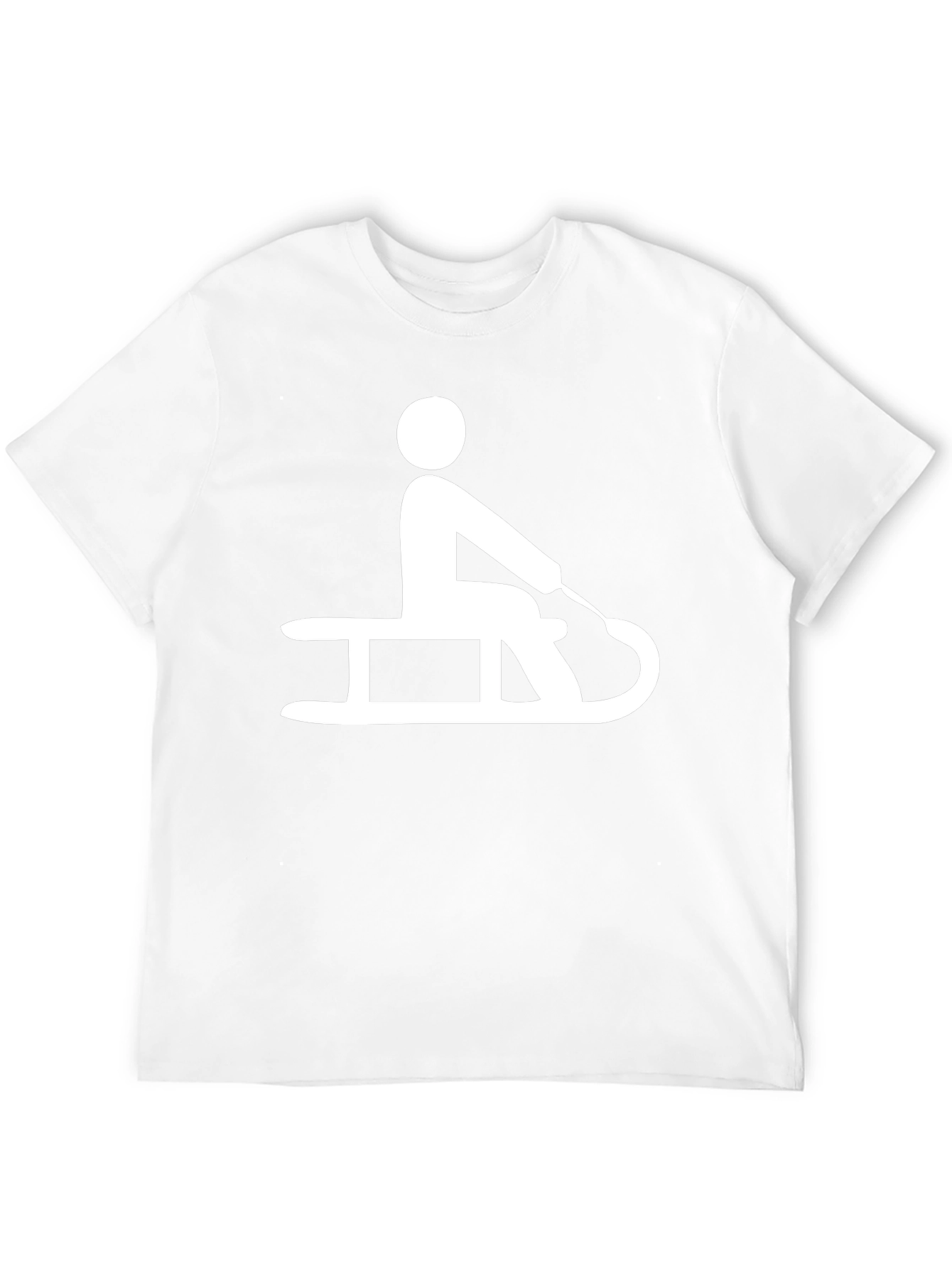 Sledding T-Shirt: Black Graphic Tee