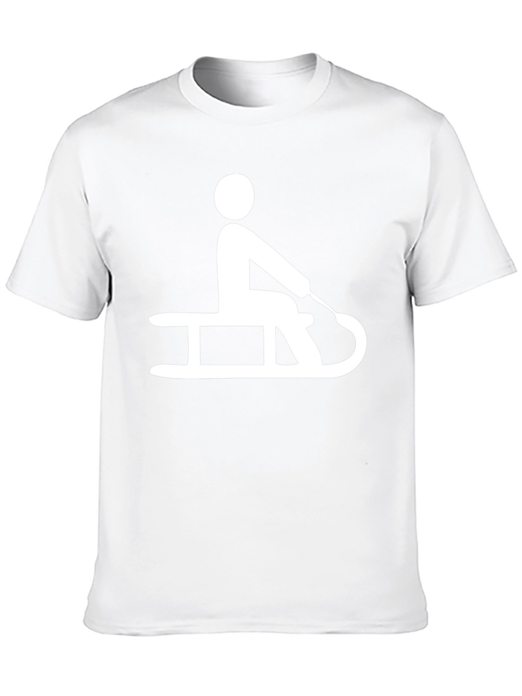 Sledding T-Shirt: Black Graphic Tee