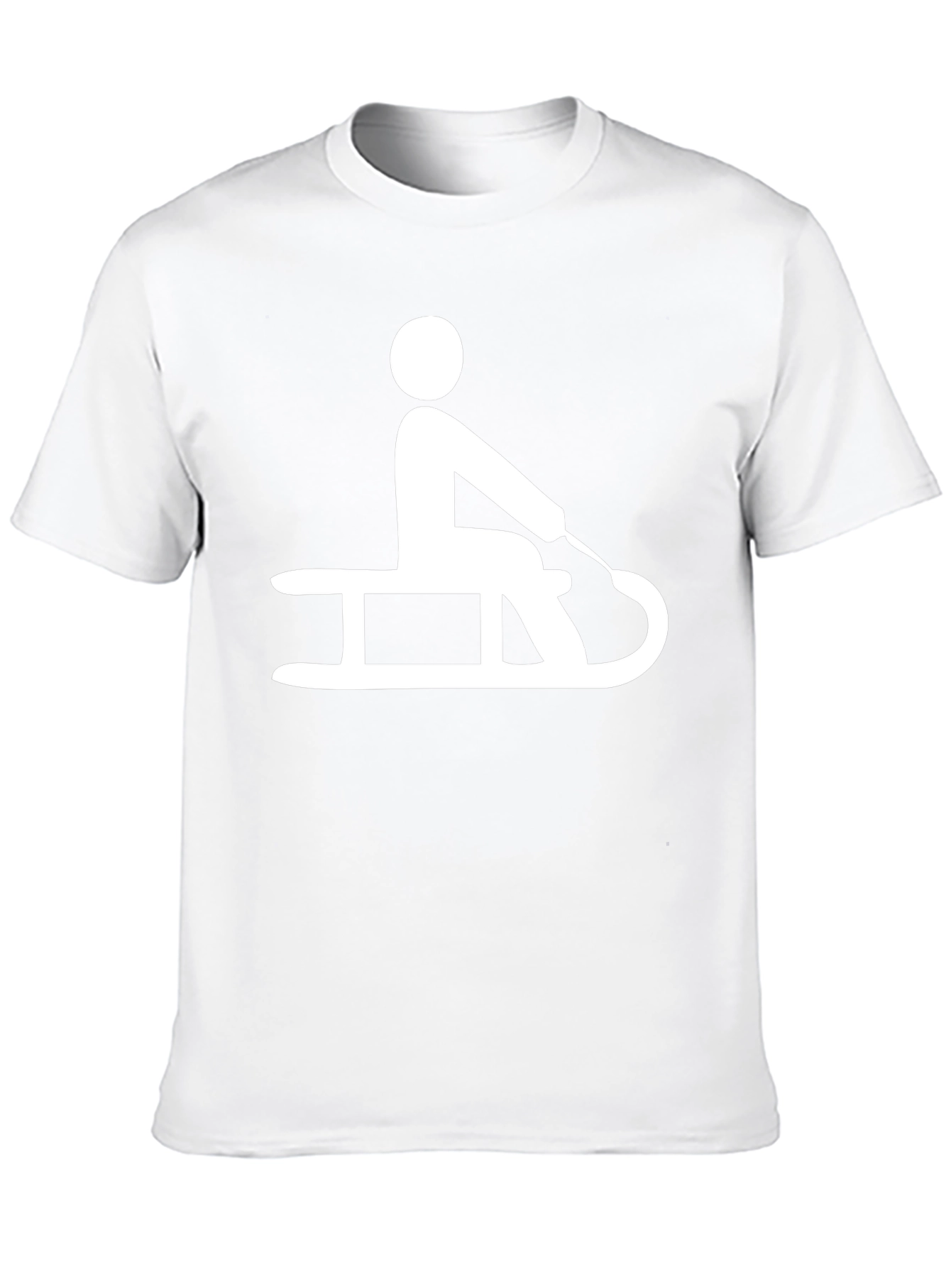 Sledding T-Shirt: Black Graphic Tee
