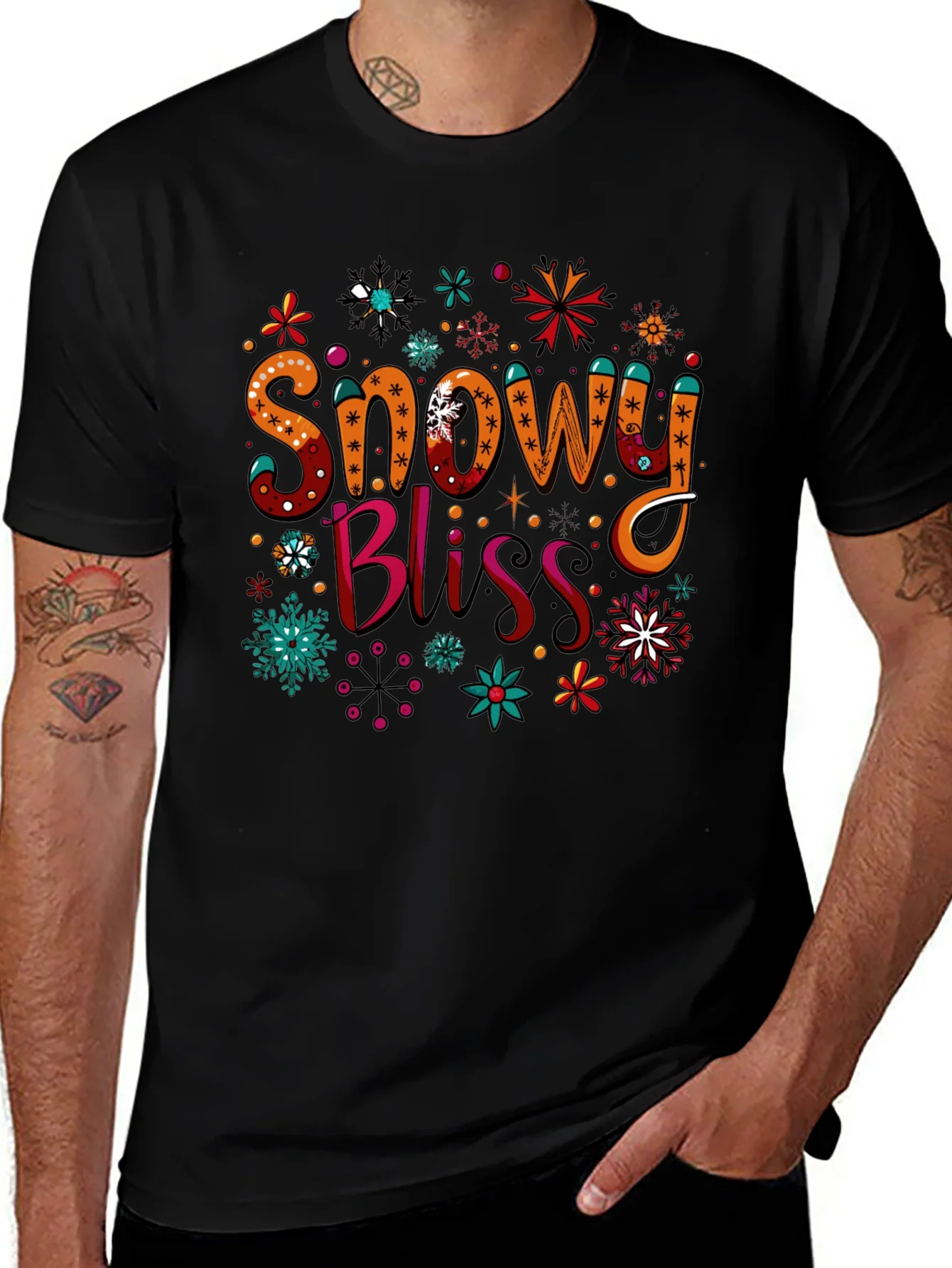 Snowy Bliss Holiday Graphic Tee