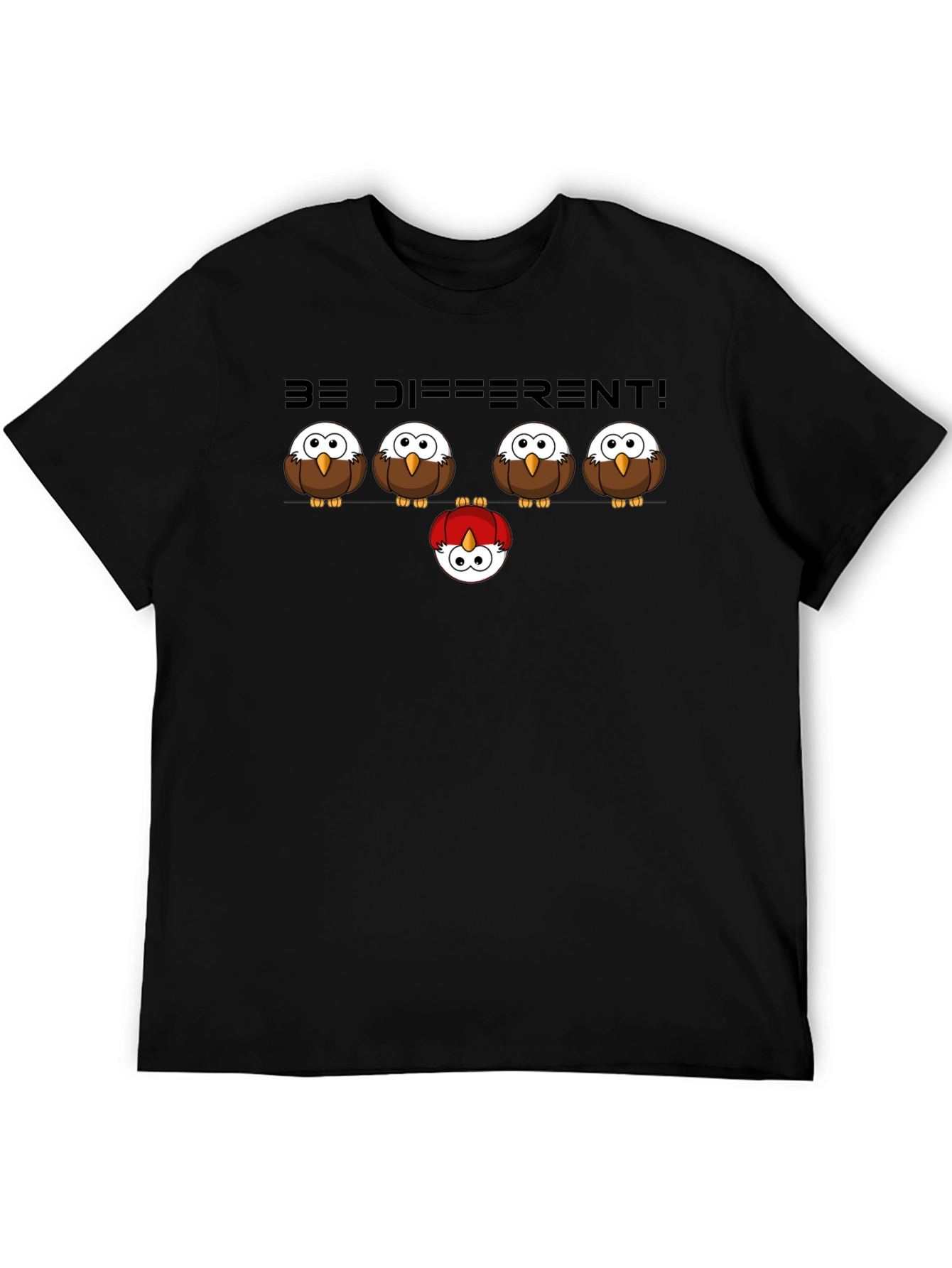 Be Different Owl Graphic T-Shirt