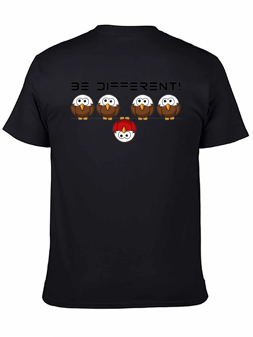 Be Different Owl Graphic T-Shirt