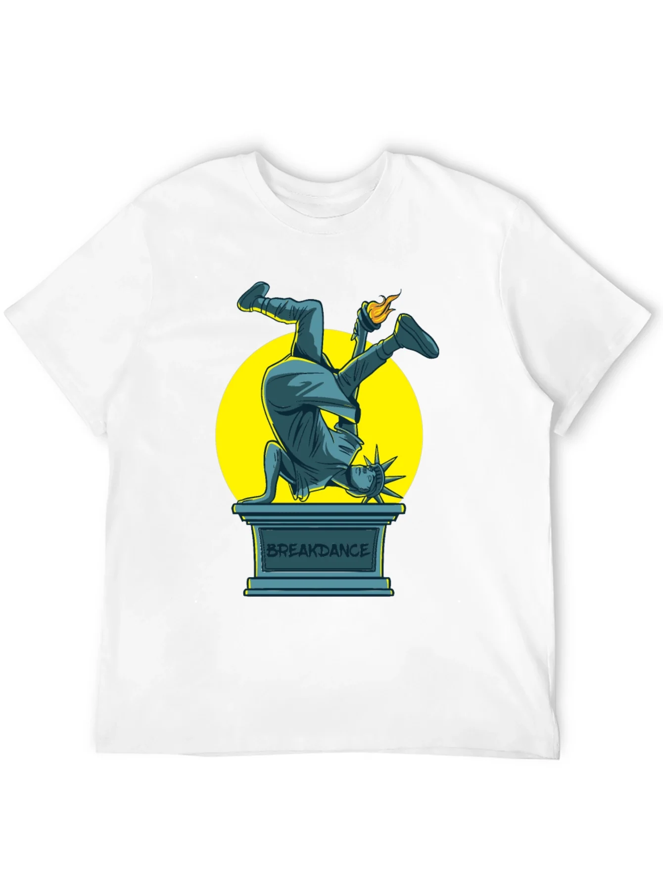 Breakdance Liberty Graphic Tee - Cool & Stylish Black T-Shirt