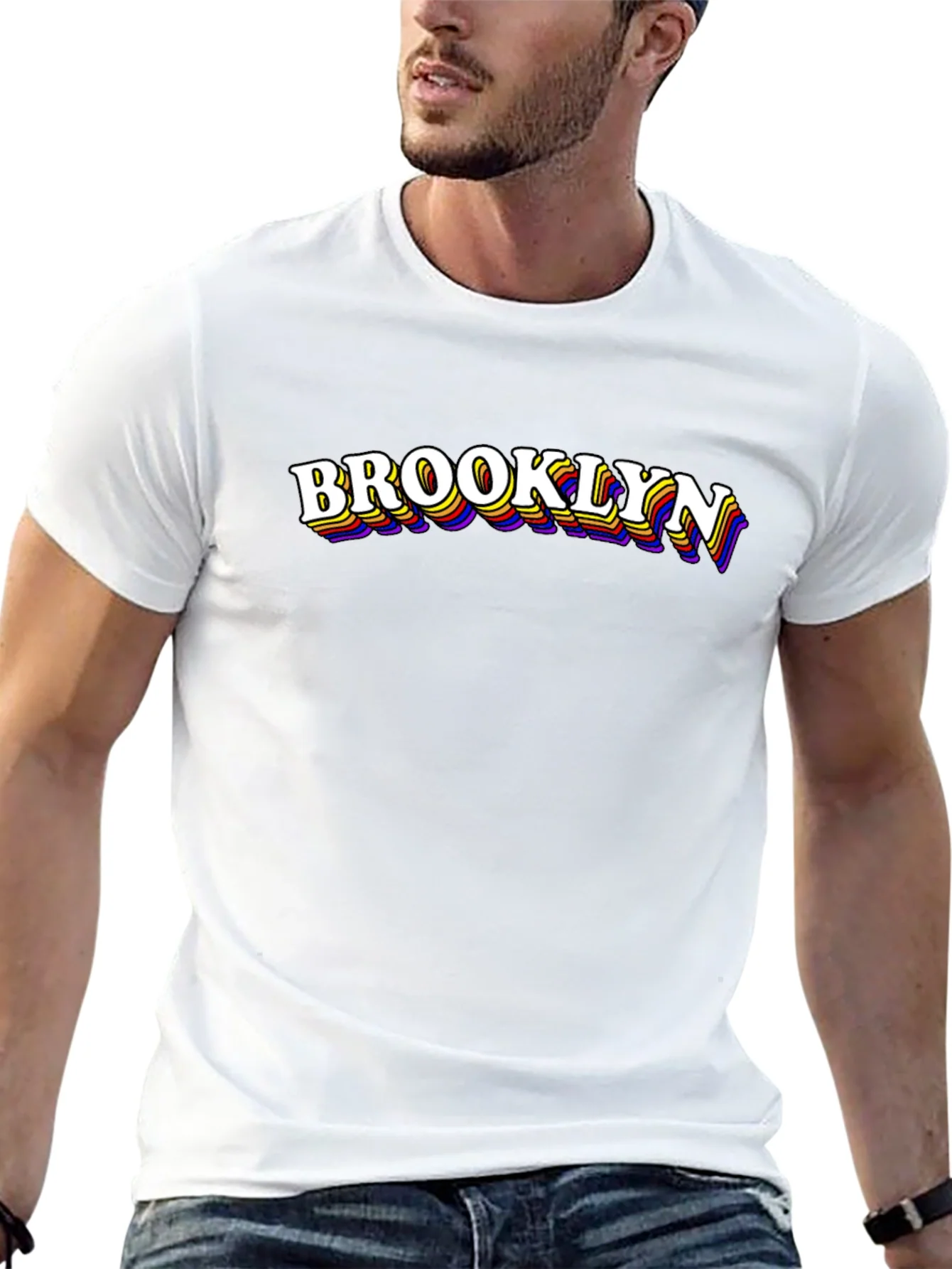 Brooklyn Retro Graphic Tee - Black