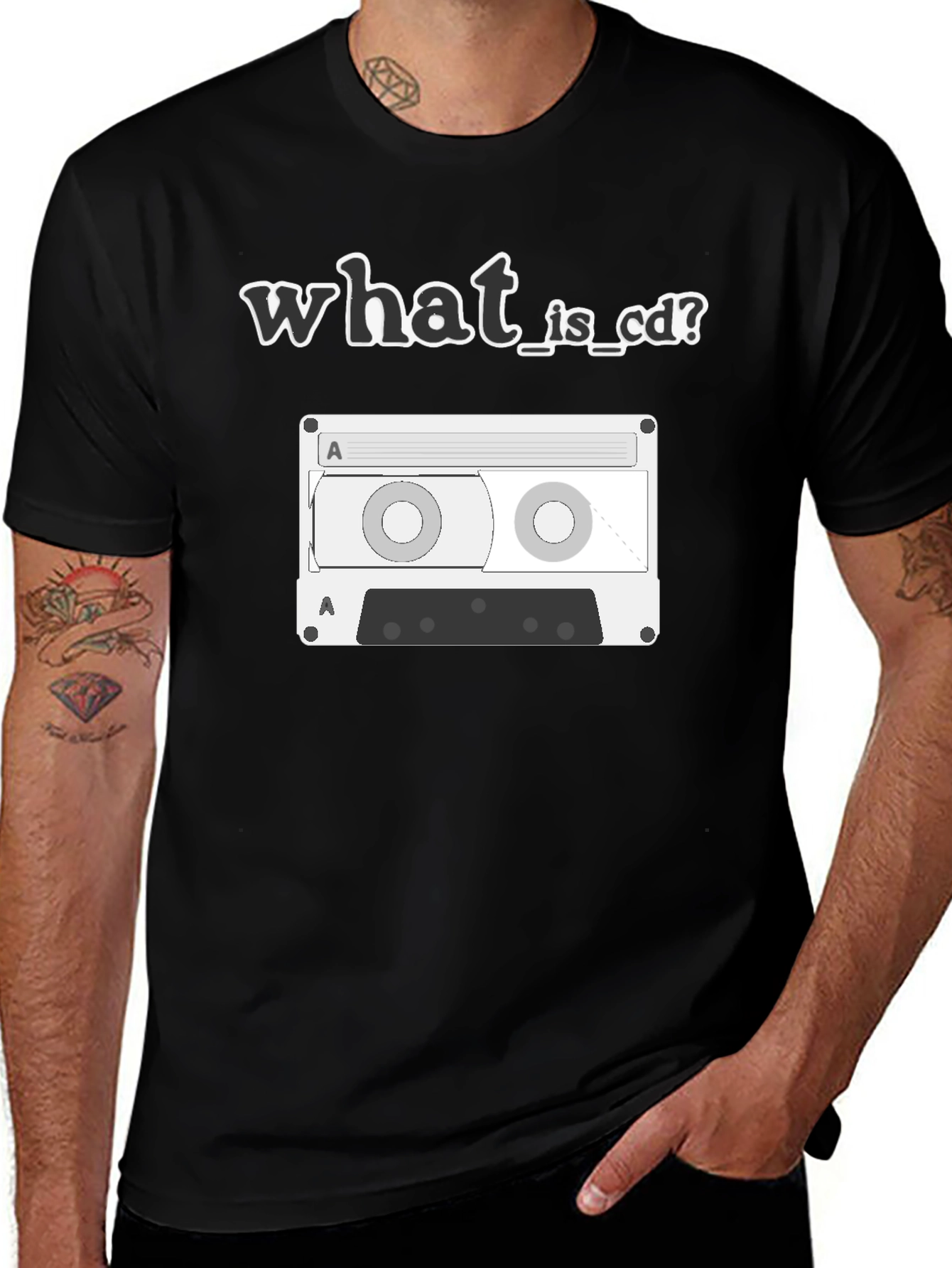 What is CD? Cassette Tape Graphic Tee