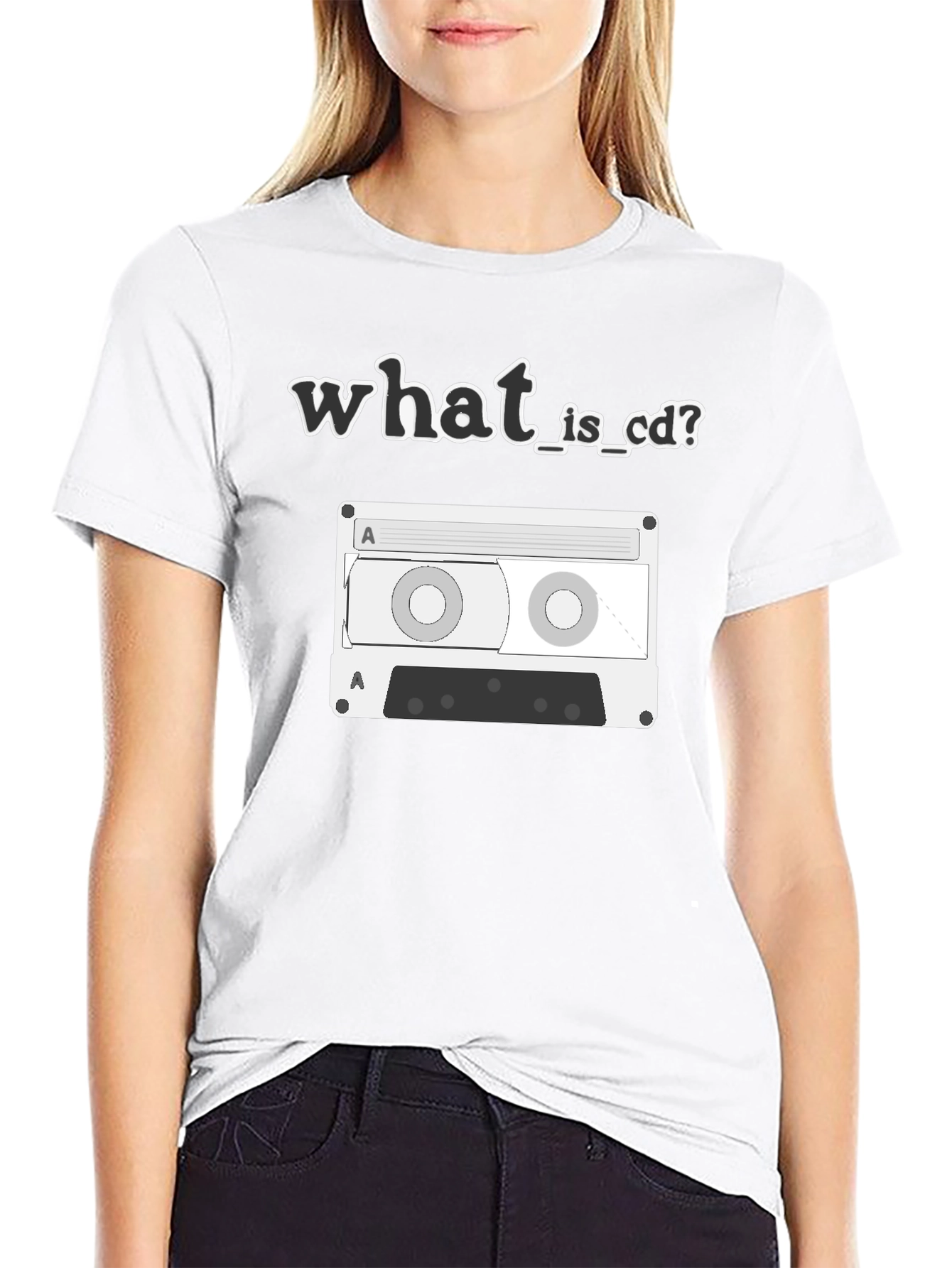What is CD? Cassette Tape Graphic Tee