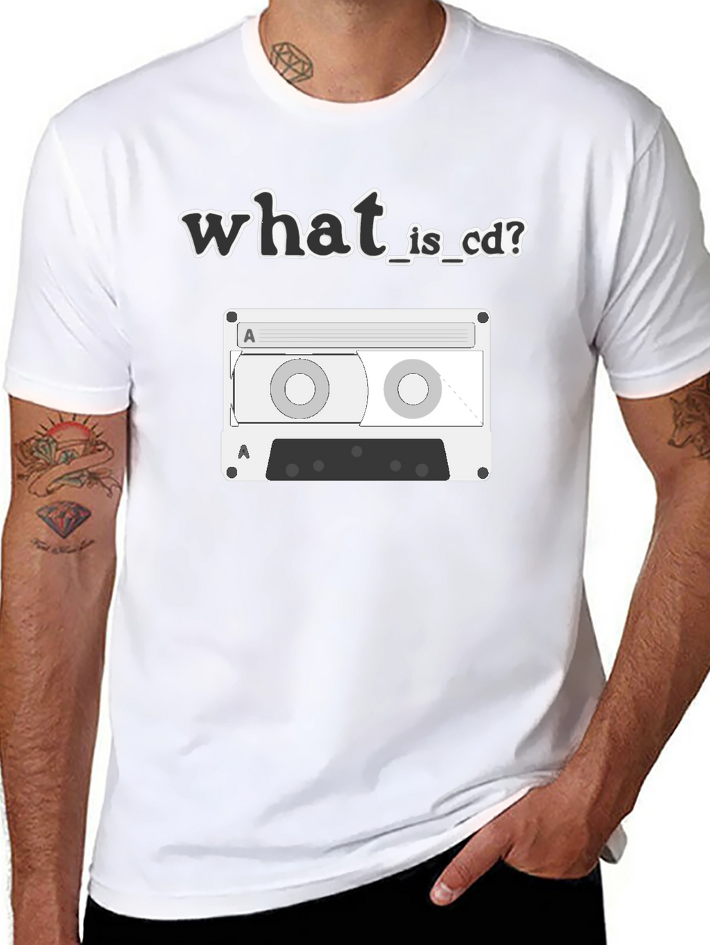 What is CD? Cassette Tape Graphic Tee